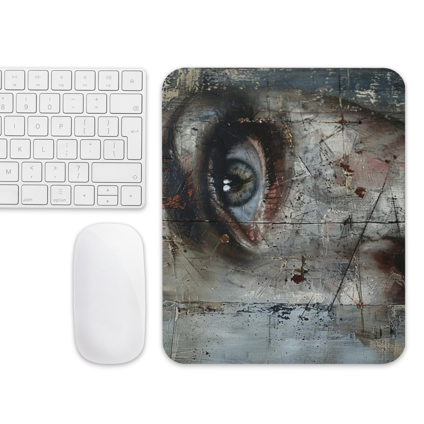 Abstract Portrait Mouse Pad