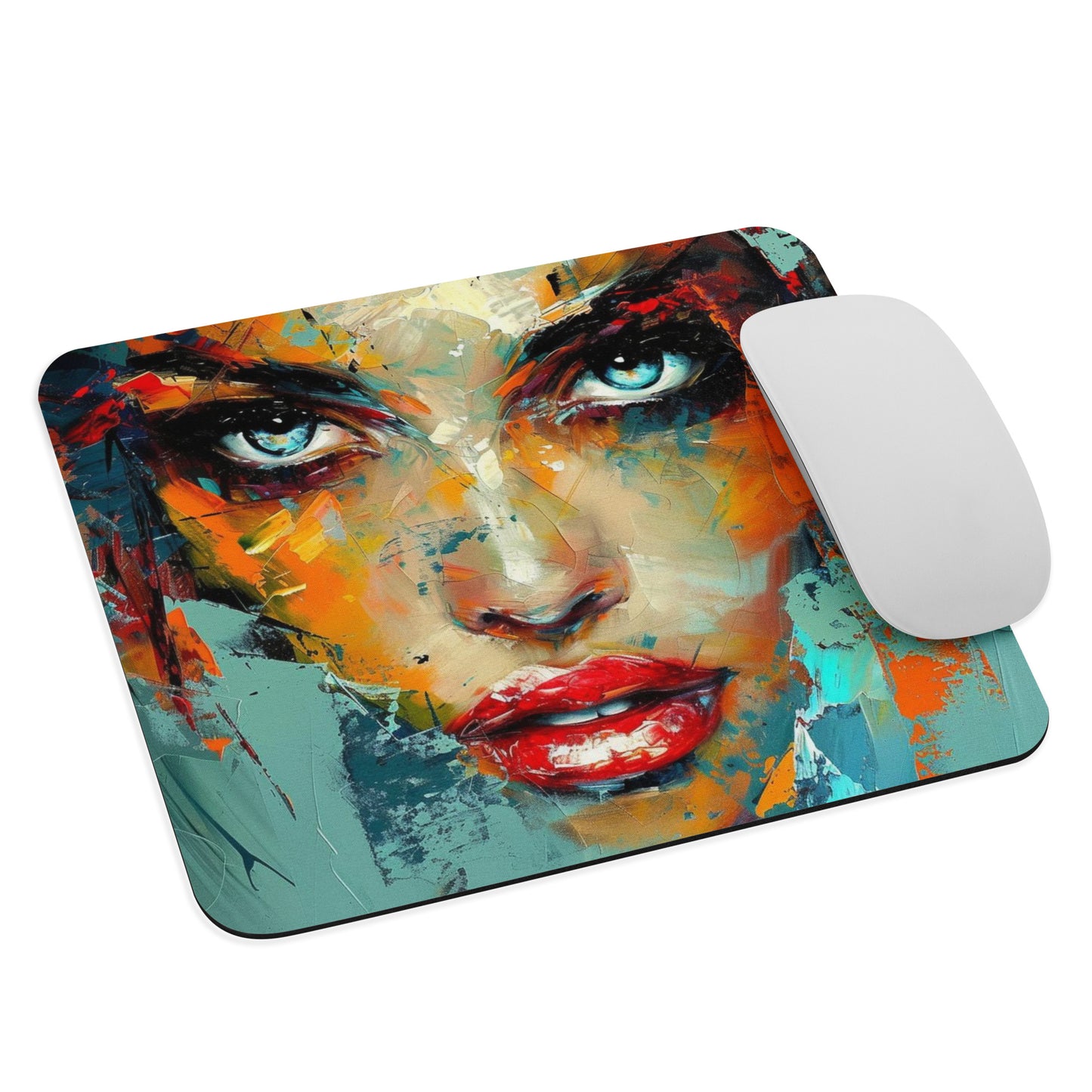 Abstract Portrait Mouse Pad