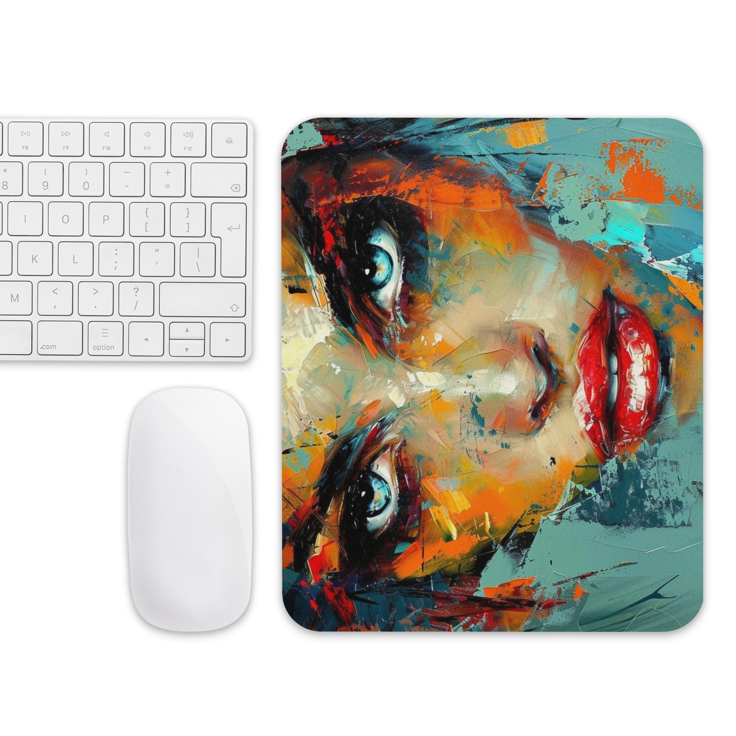 Abstract Portrait Mouse Pad