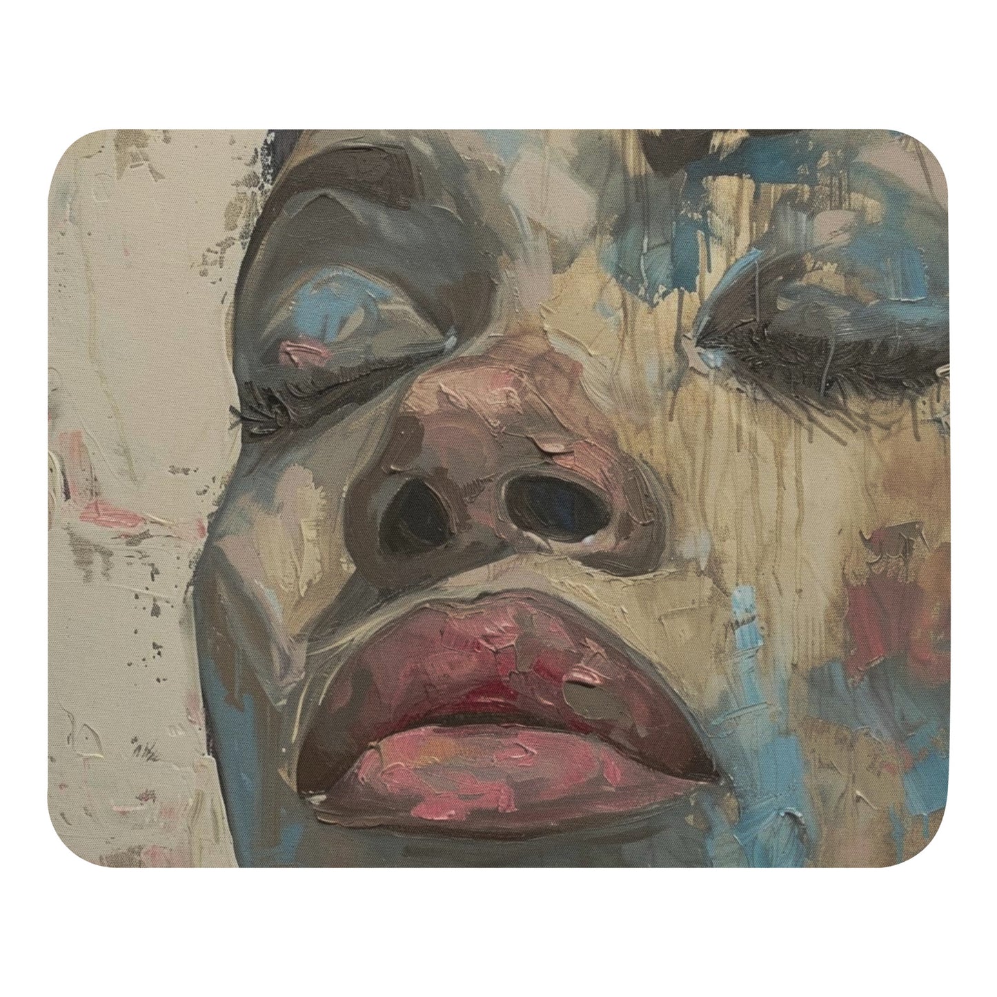 Abstract Portrait Mouse Pad