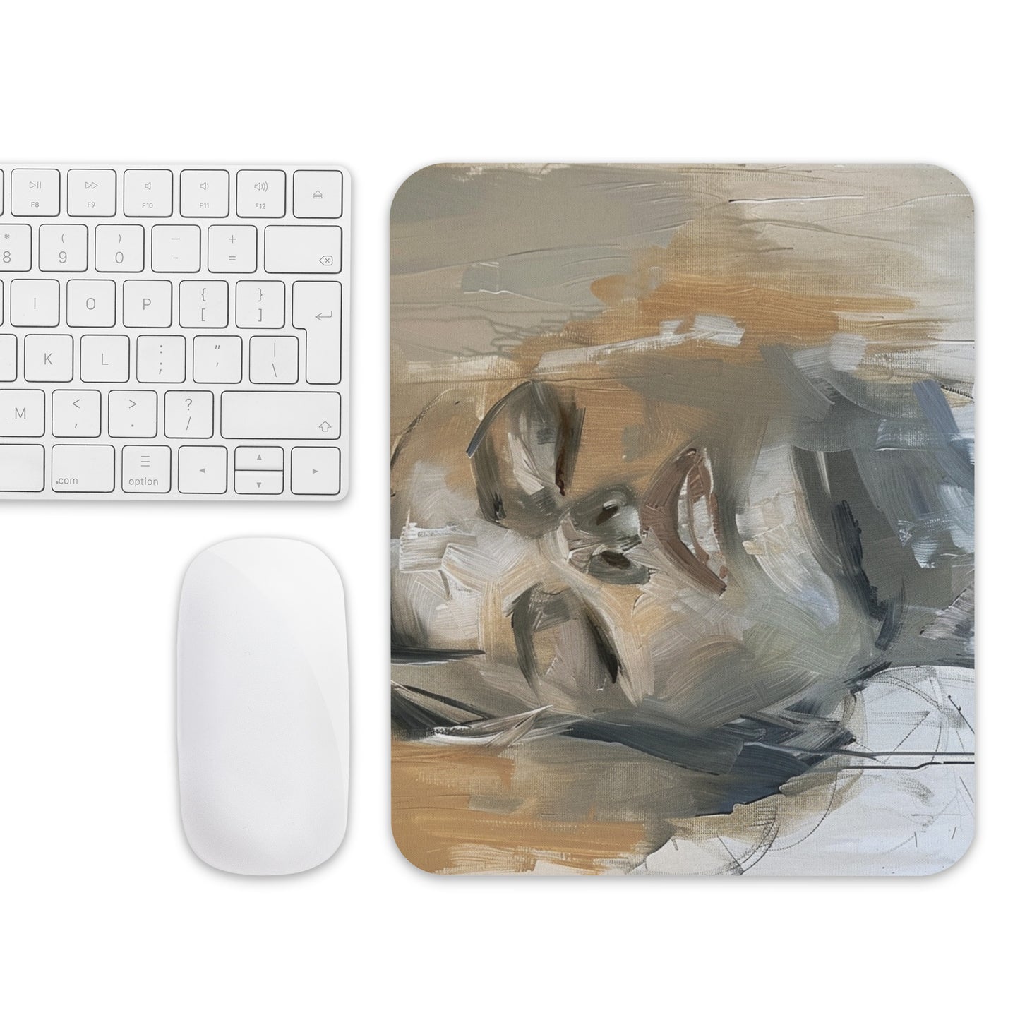 Abstract Portrait Mouse Pad