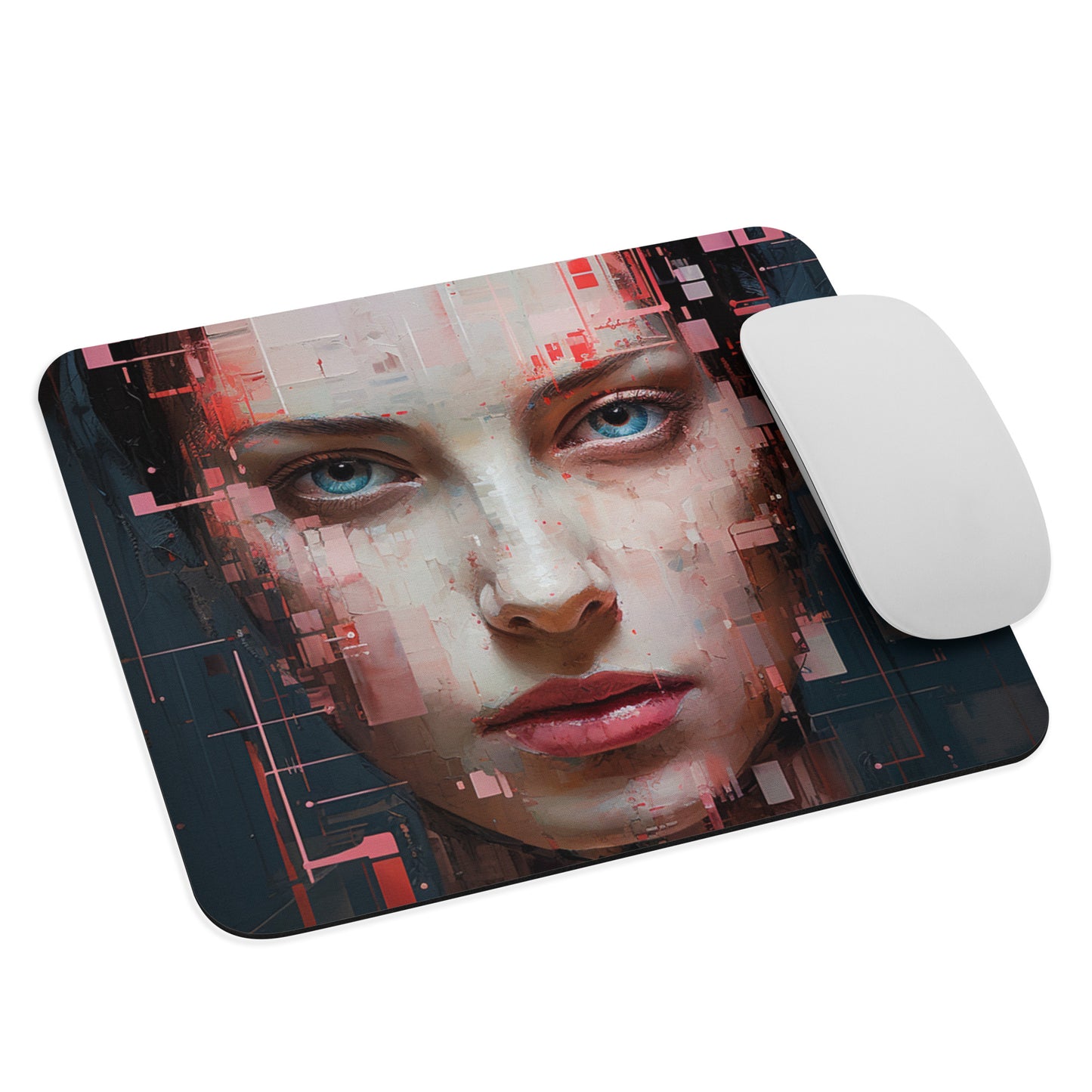 Abstract Portrait Mouse Pad