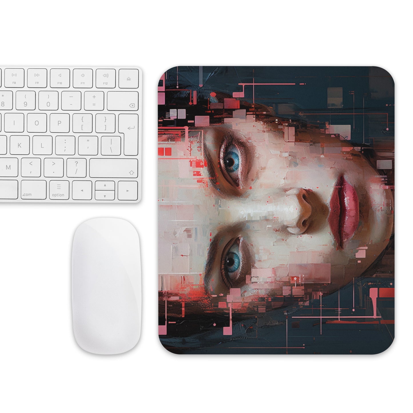 Abstract Portrait Mouse Pad