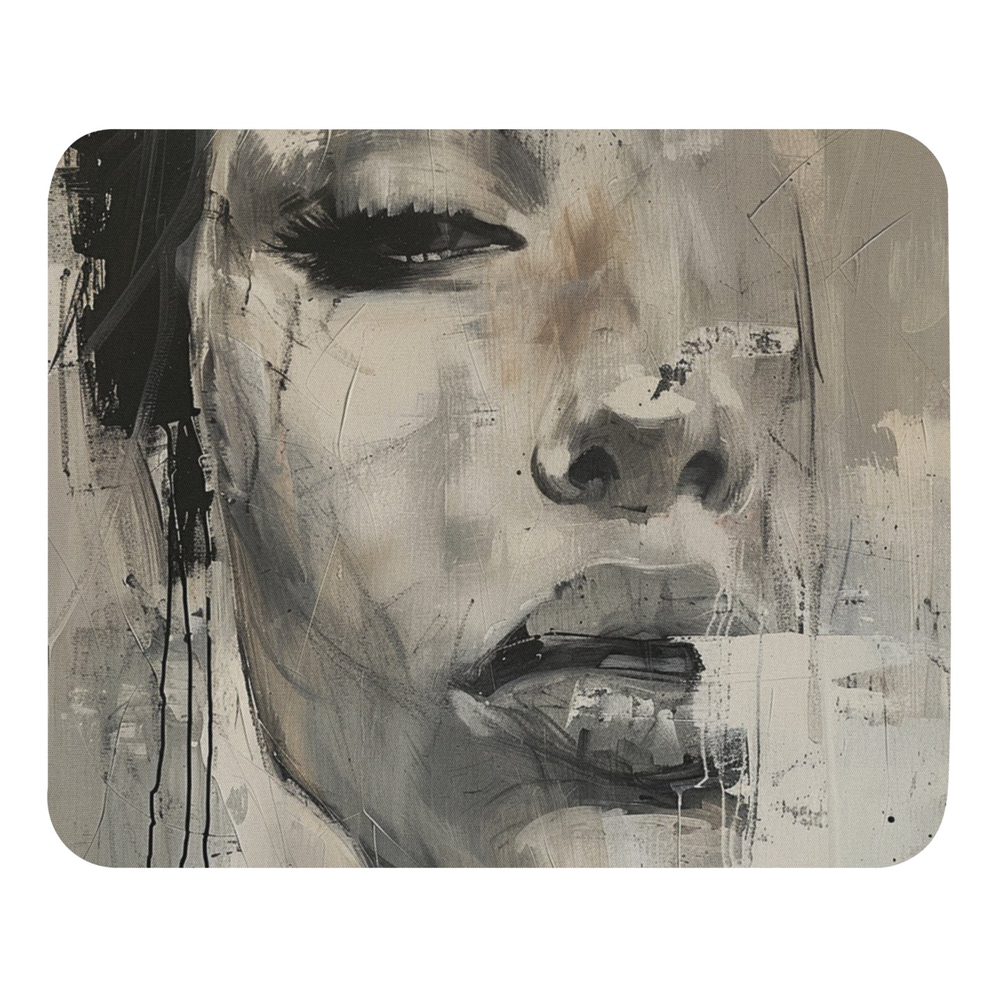 Abstract Portrait Mouse Pad