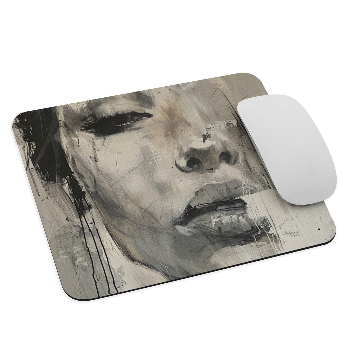 Abstract Portrait Mouse Pad