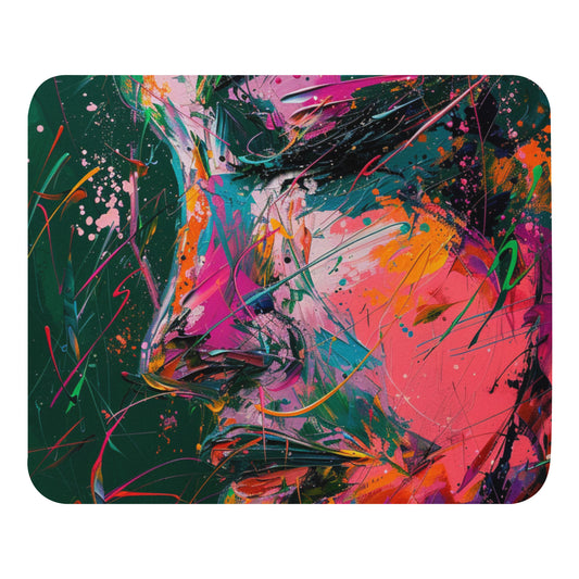 Abstract Portrait Mouse Pad