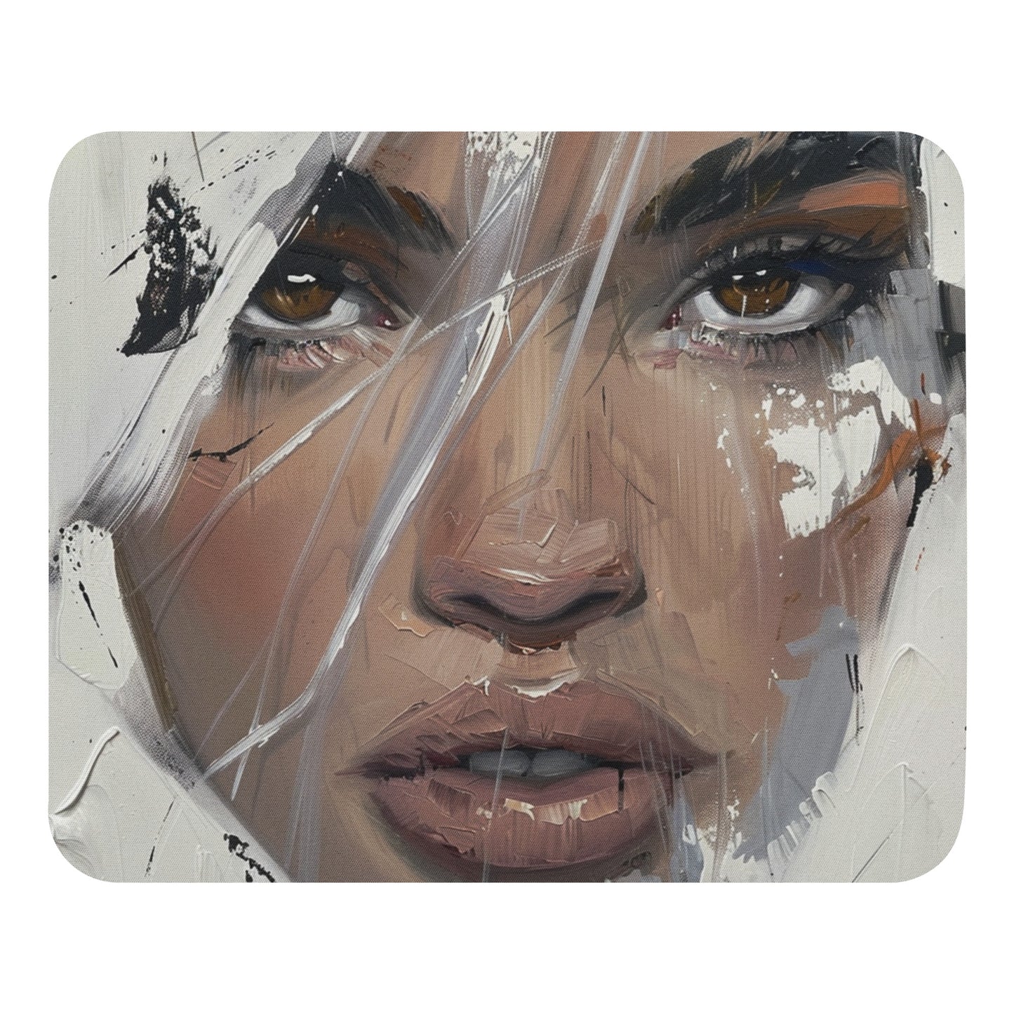 Abstract Portrait Mouse Pad