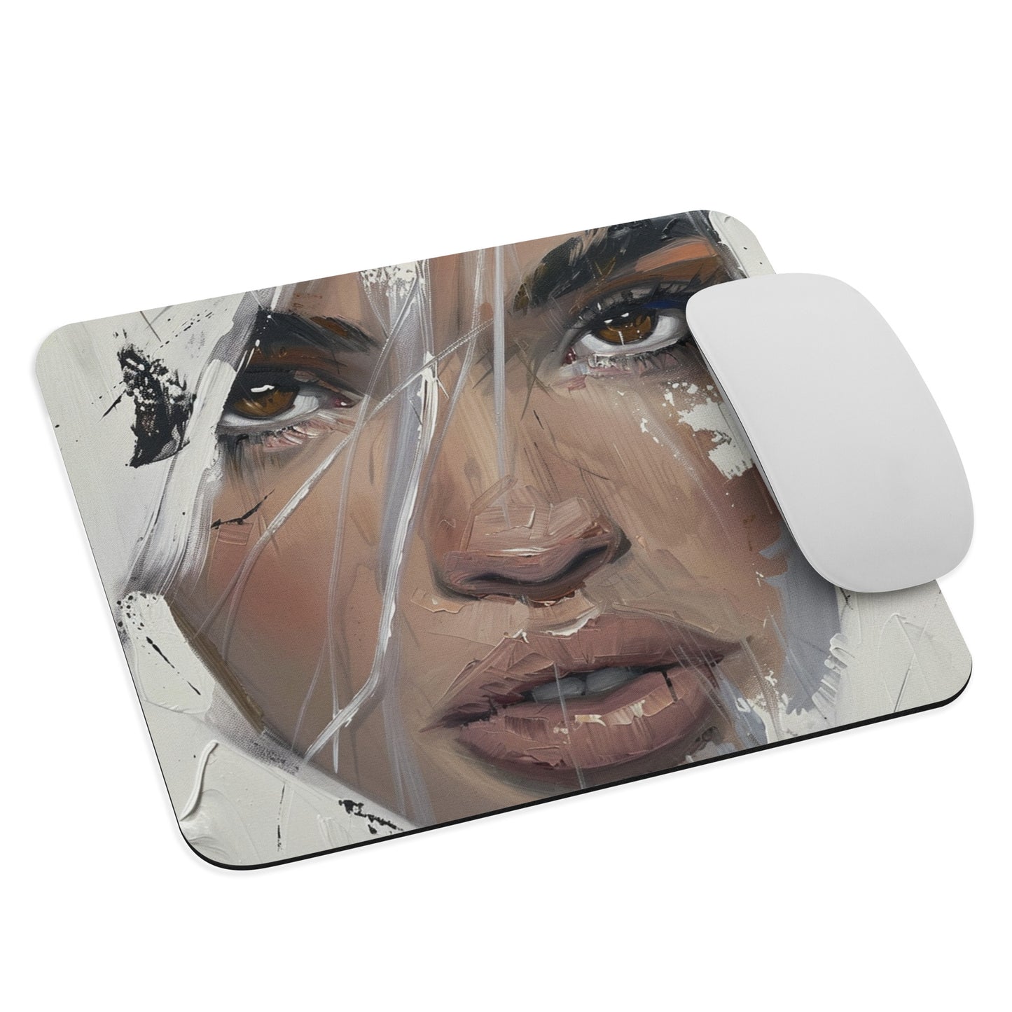 Abstract Portrait Mouse Pad