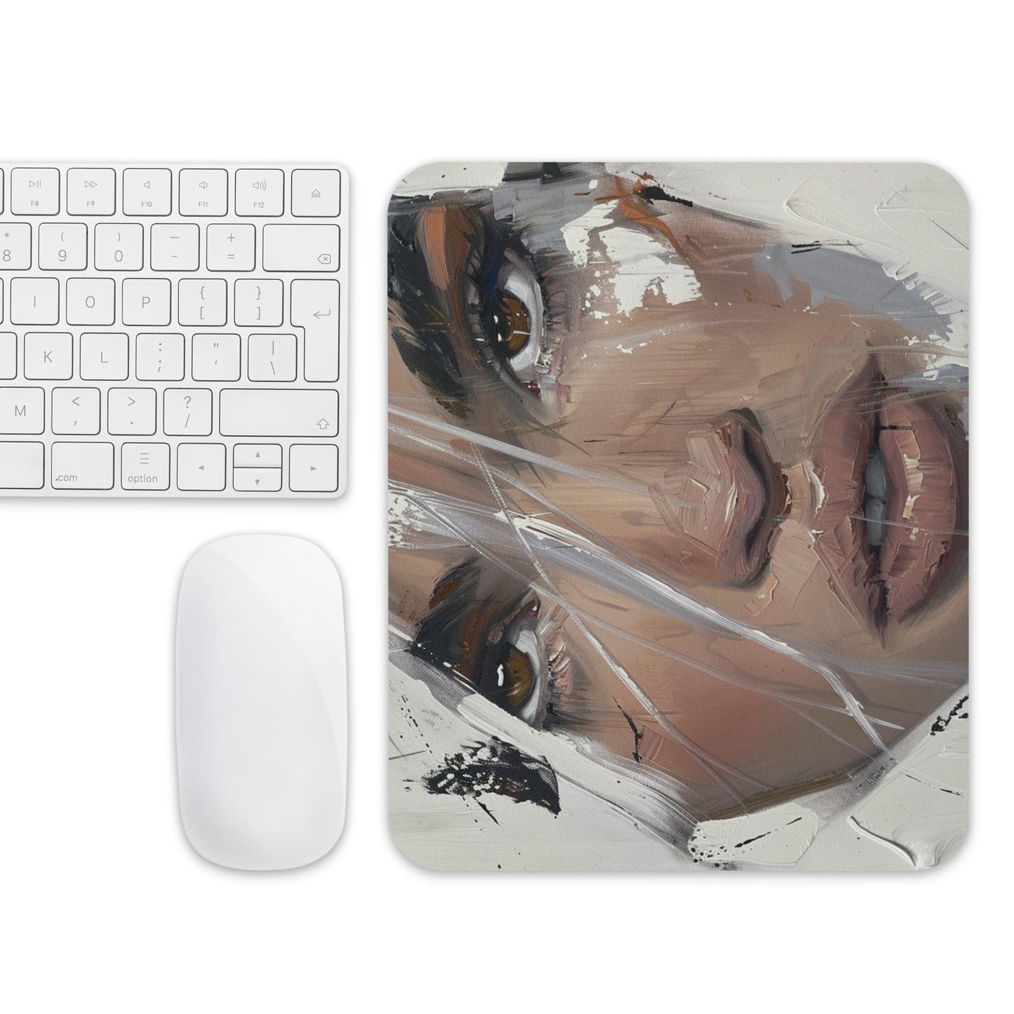 Abstract Portrait Mouse Pad