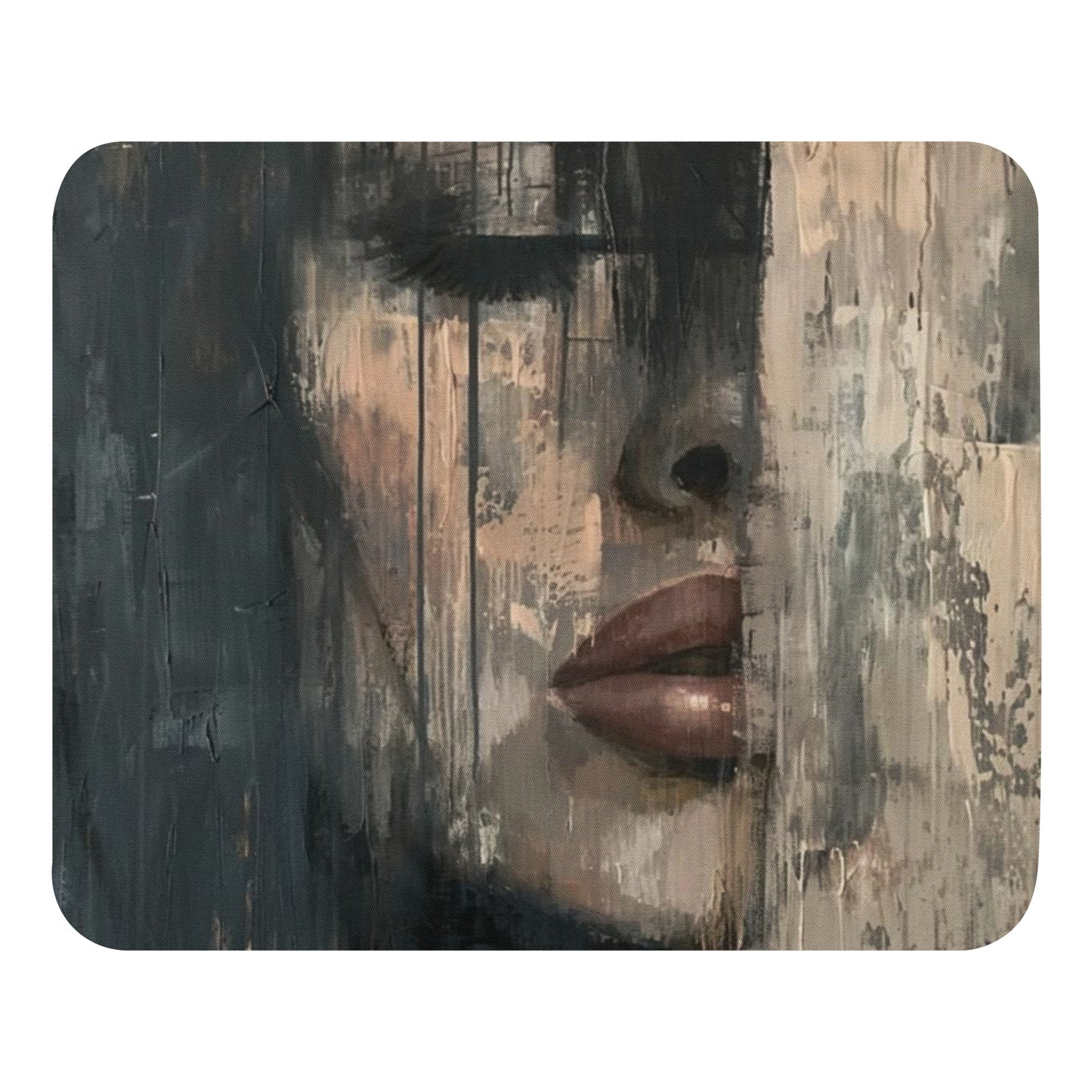 Abstract Portrait Mouse Pad