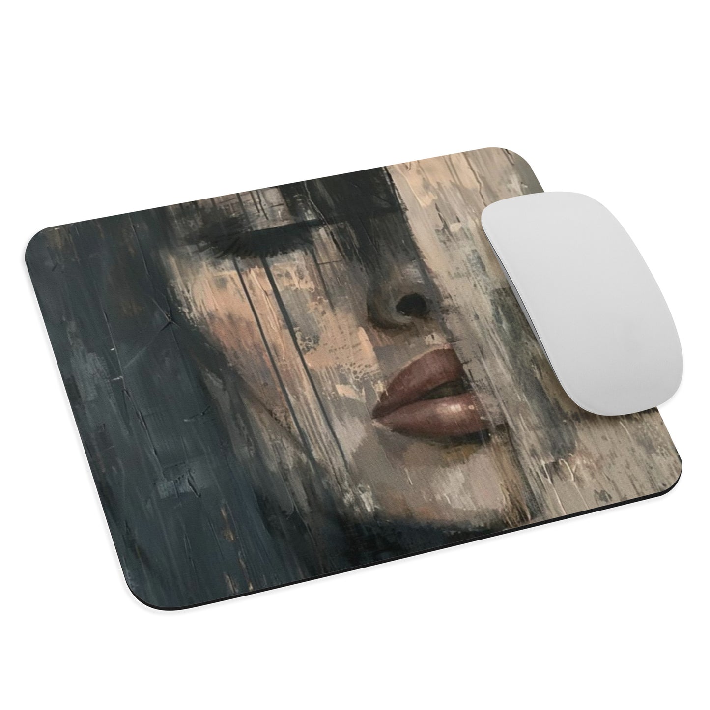 Abstract Portrait Mouse Pad