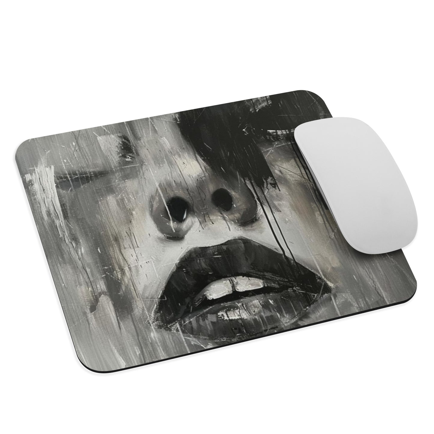 Abstract Portrait Mouse Pad