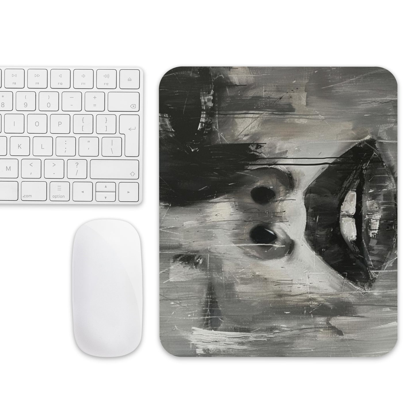 Abstract Portrait Mouse Pad