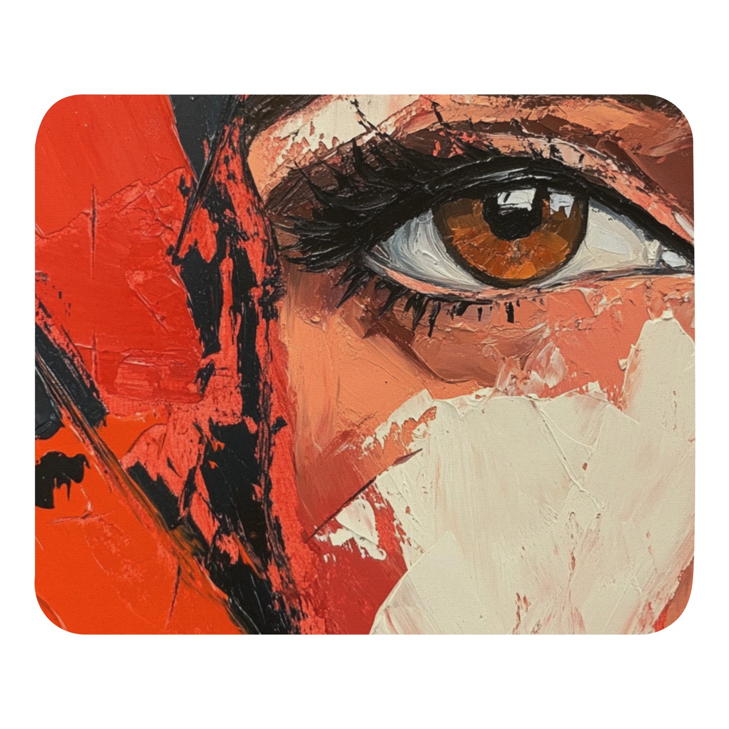 Abstract Portrait Mouse Pad