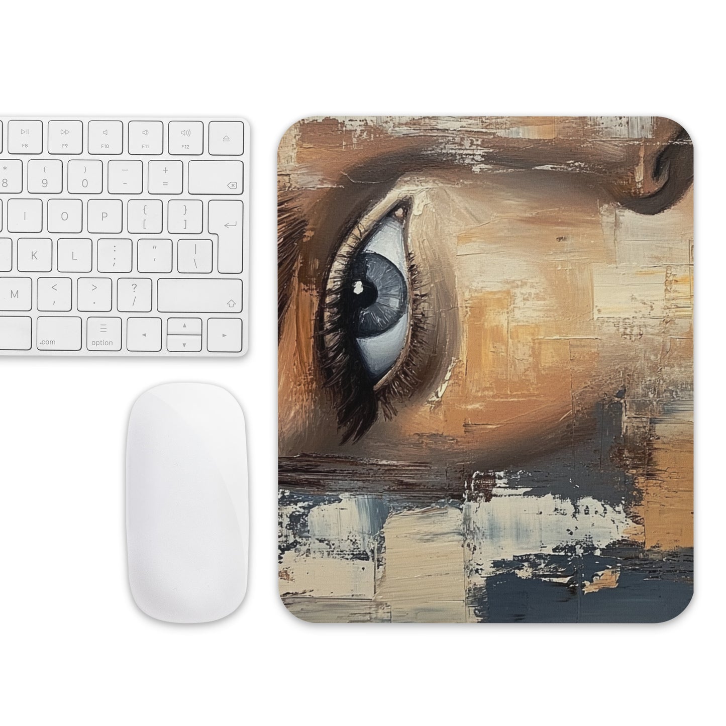 Abstract Portrait Mouse Pad