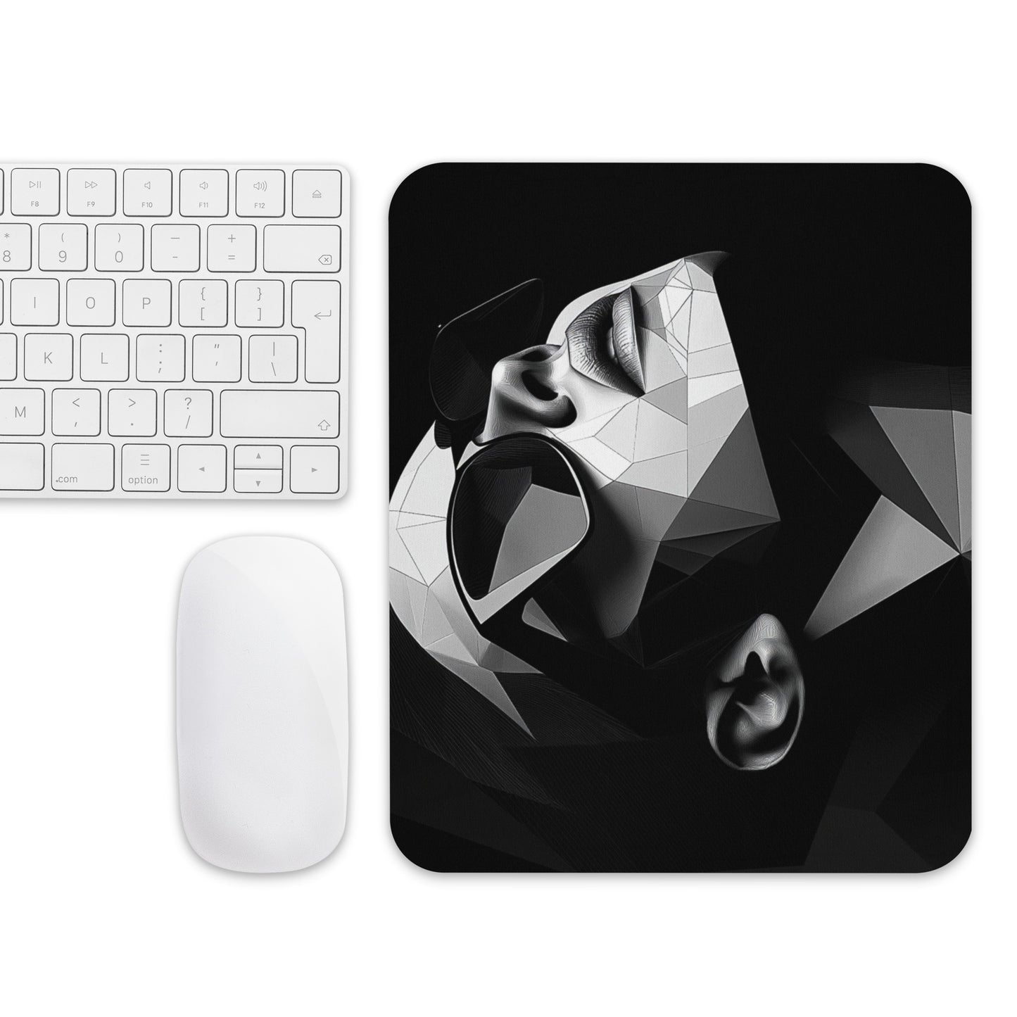 Abstract Portrait Mouse Pad