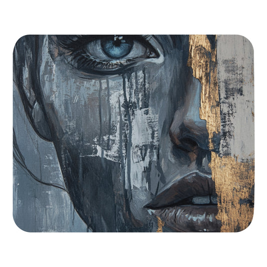 Abstract Portrait Mouse Pad