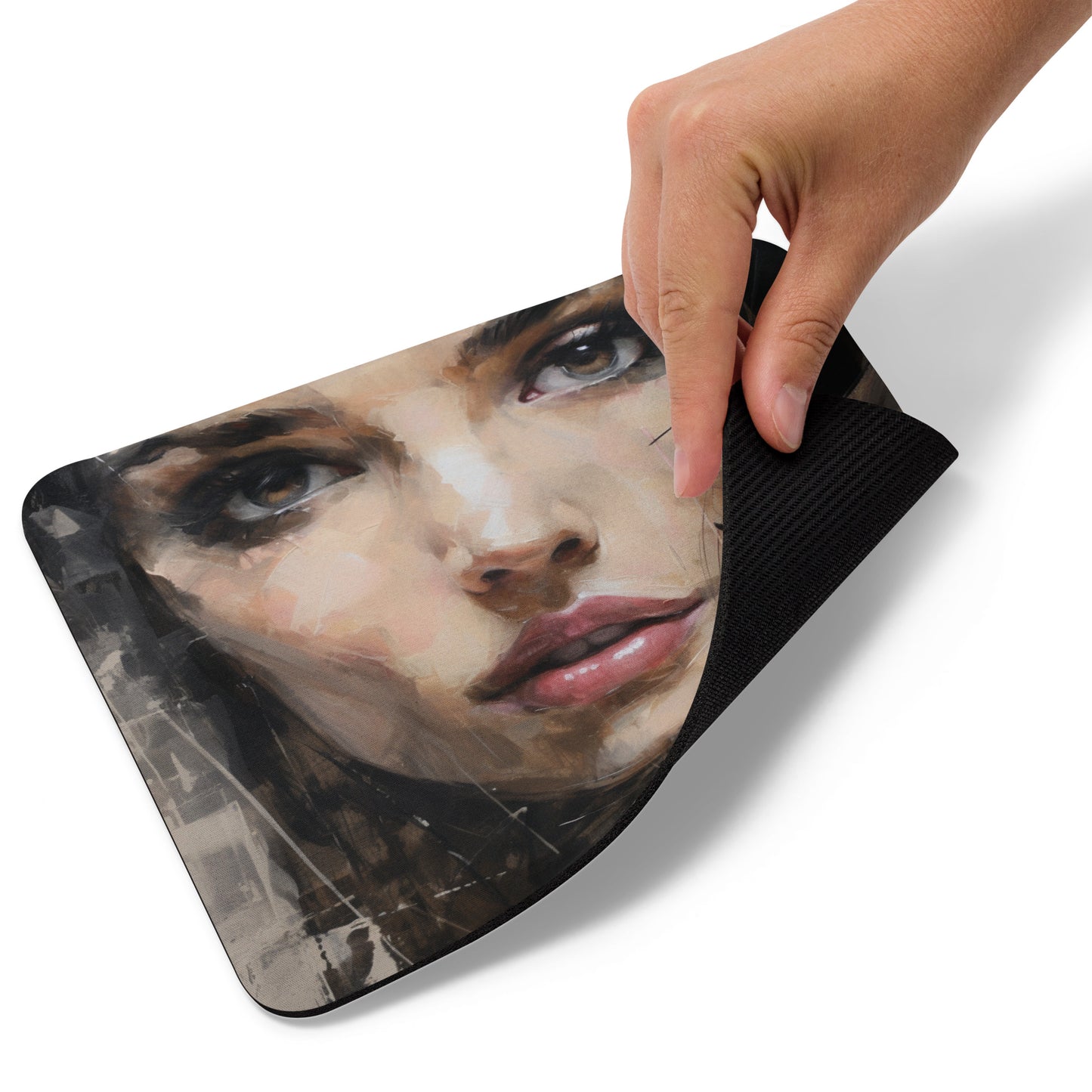 Abstract Portrait Mouse Pad