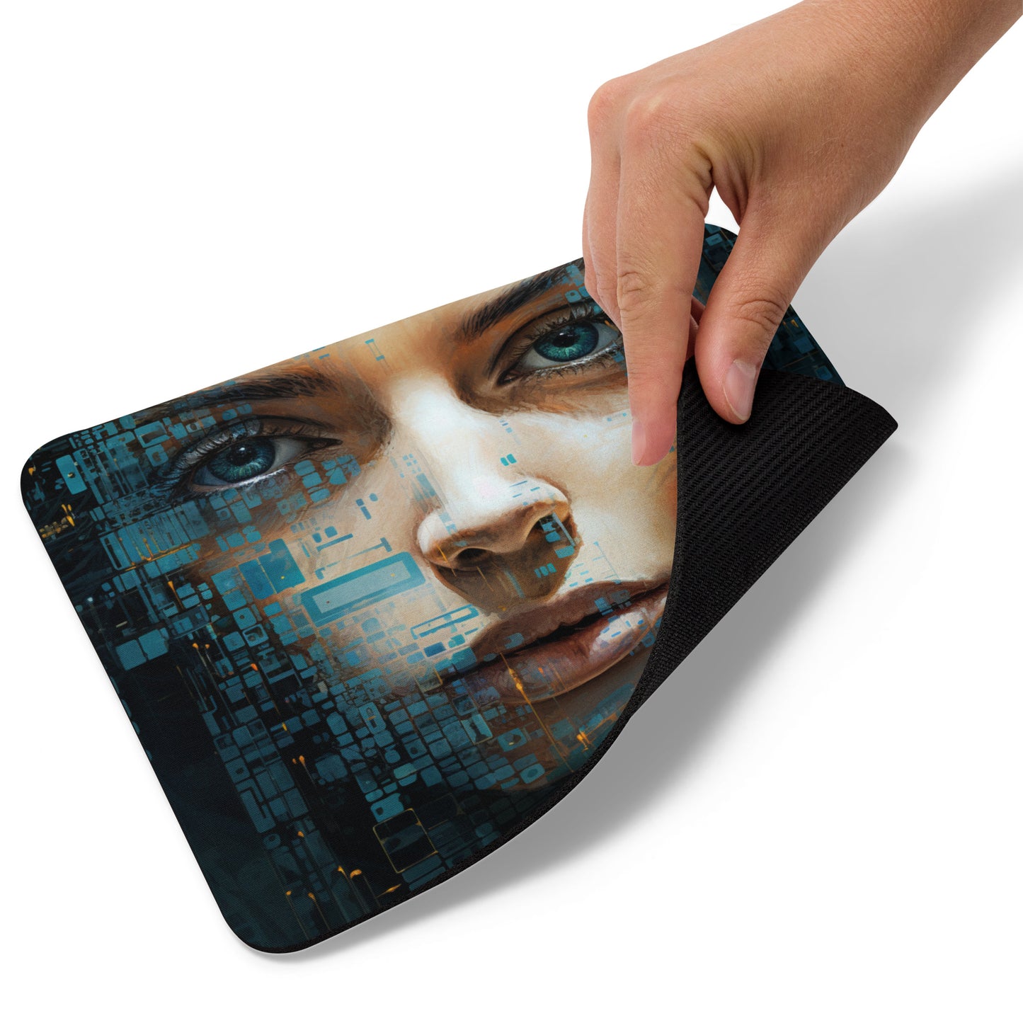 Abstract Portrait Mouse Pad