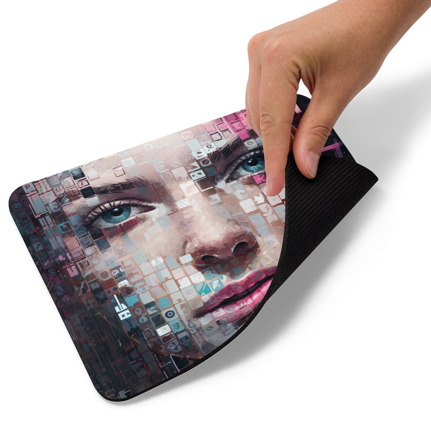 Abstract Portrait Mouse Pad