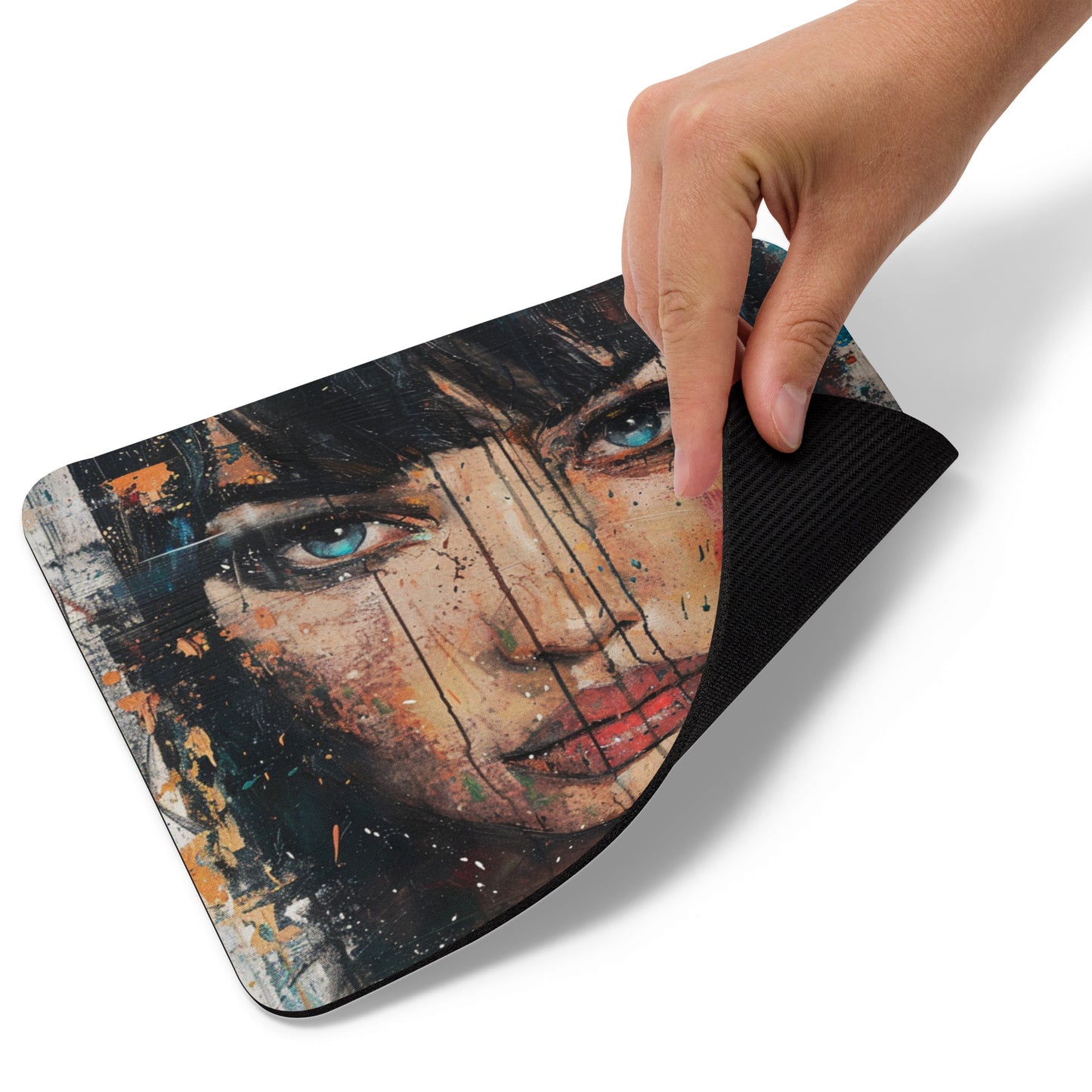 Abstract Portrait Mouse Pad