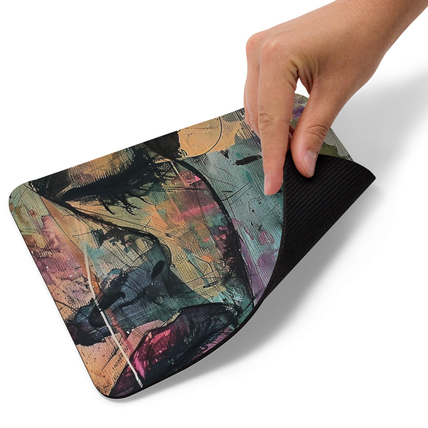 Abstract Portrait Mouse Pad