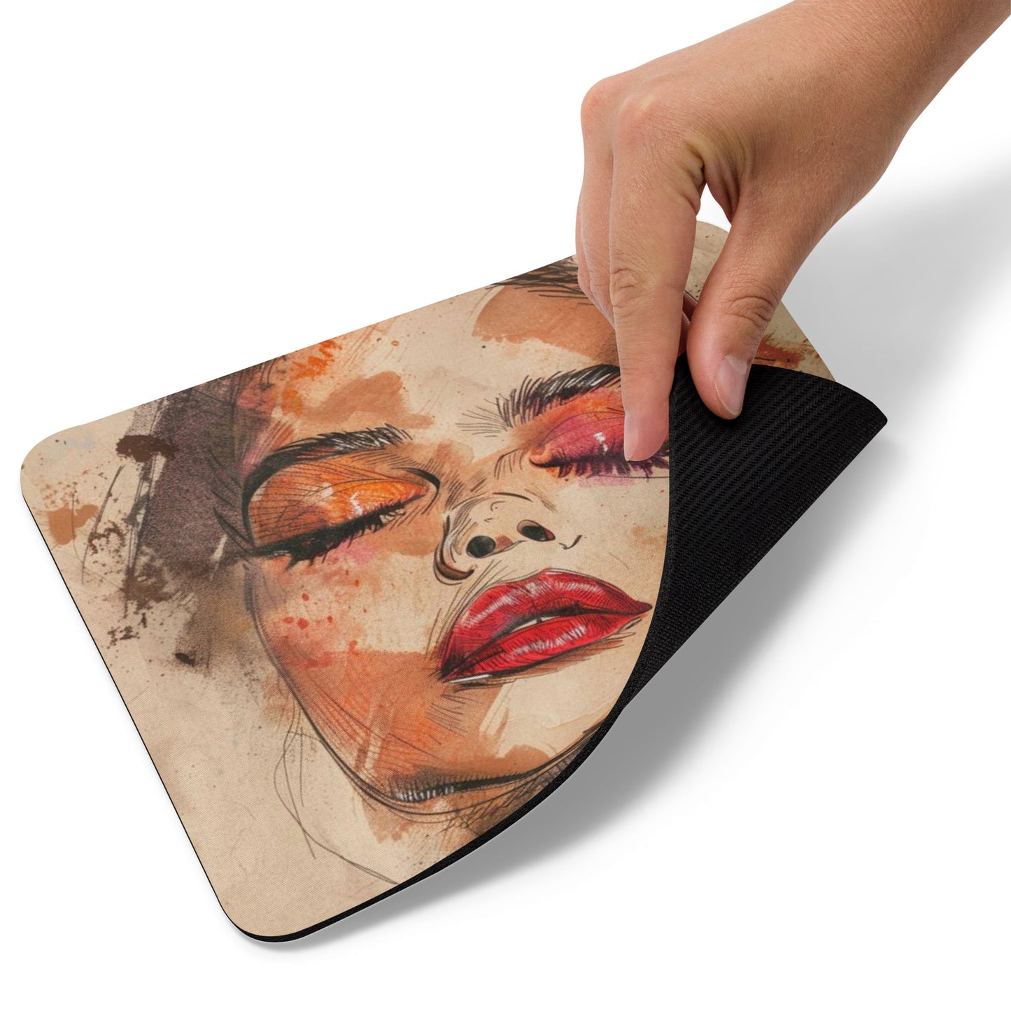 Abstract Portrait Mouse Pad