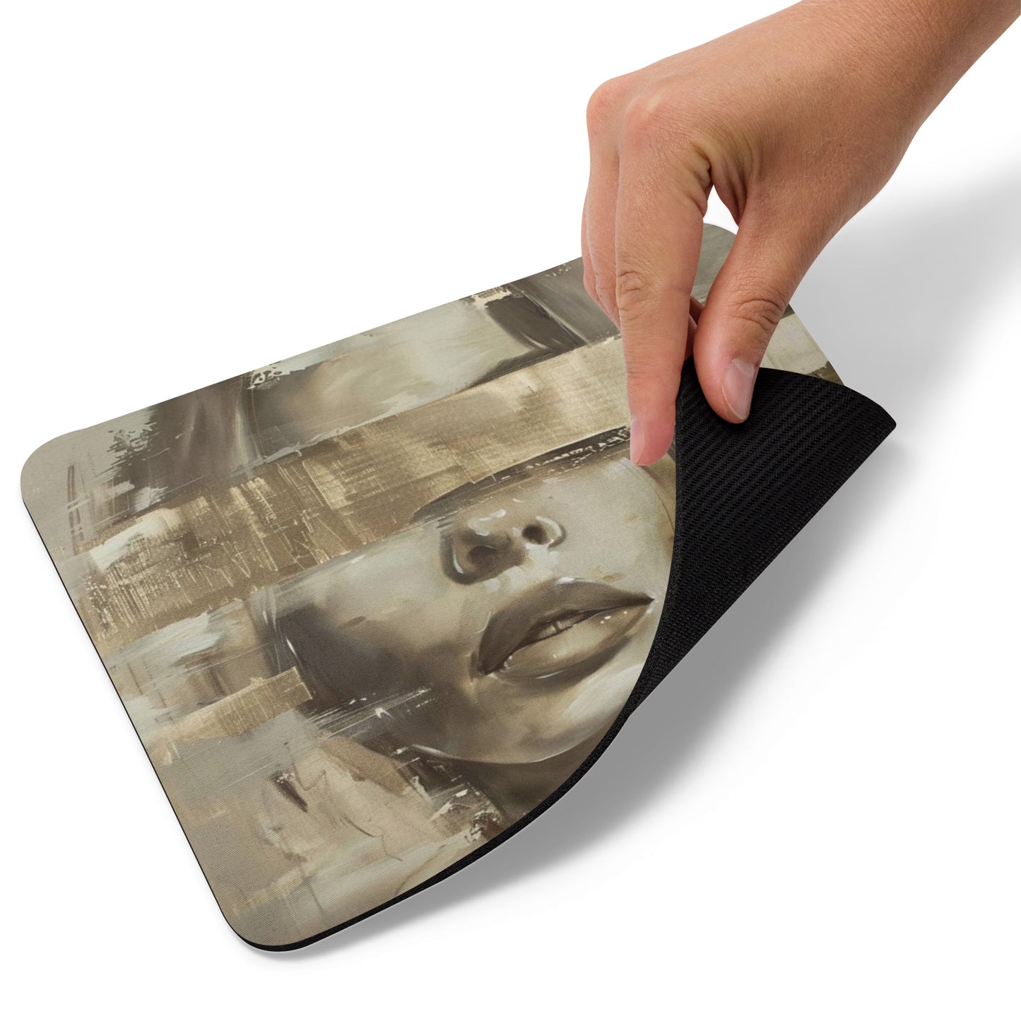 Abstract Portrait Mouse Pad