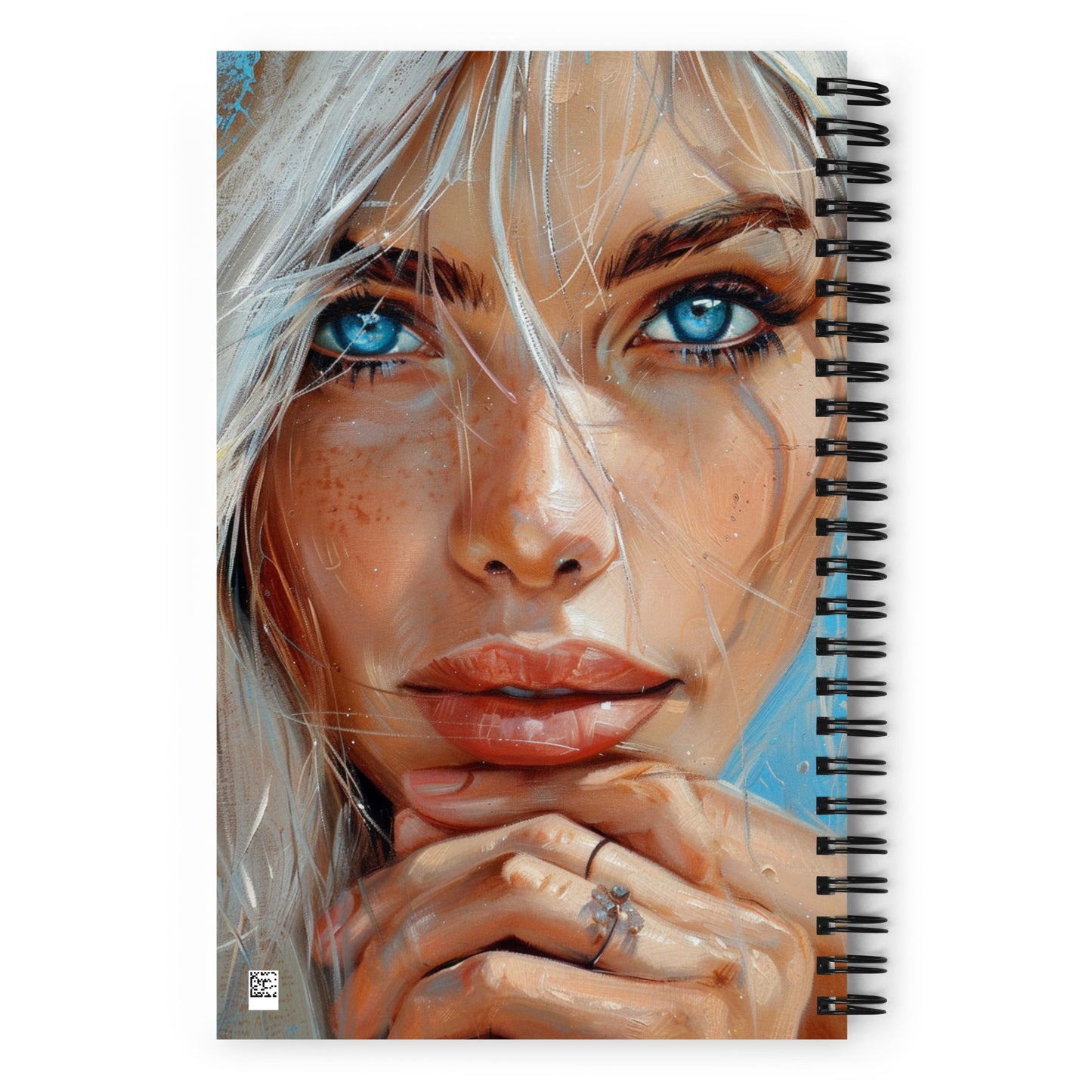 Spiral Notebook Abstract Portrait