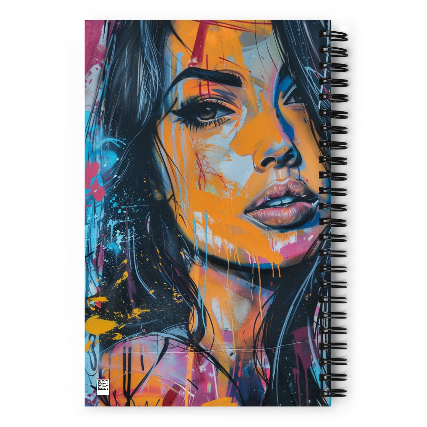 Spiral Notebook Abstract Portrait