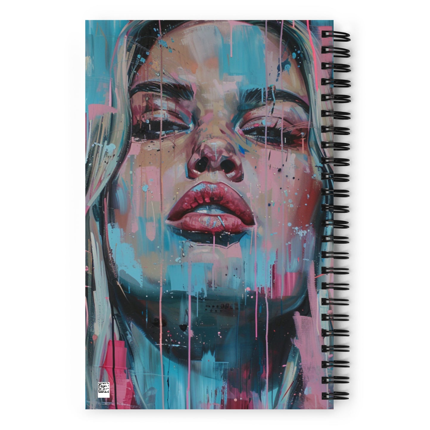 Spiral Notebook Abstract Portrait