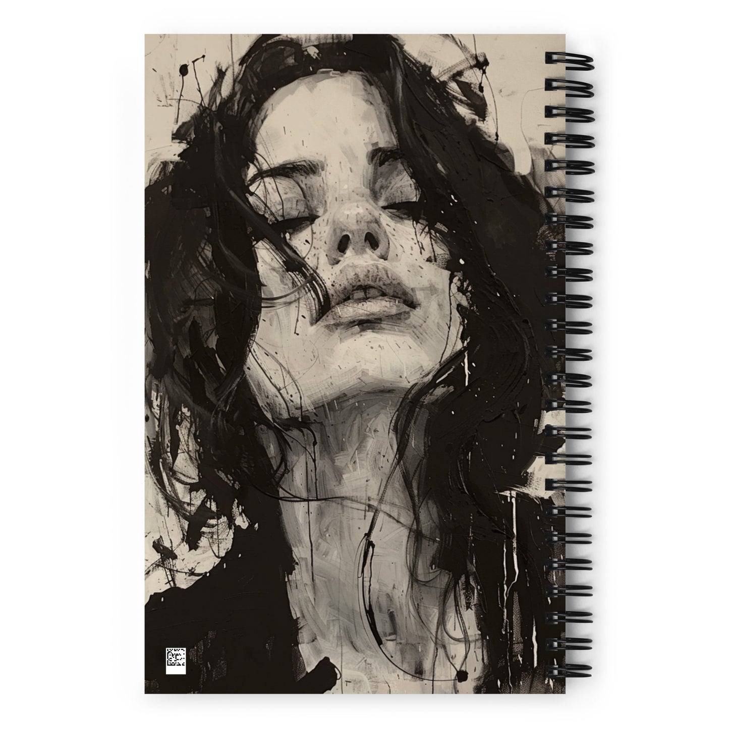 Spiral Notebook Abstract Portrait