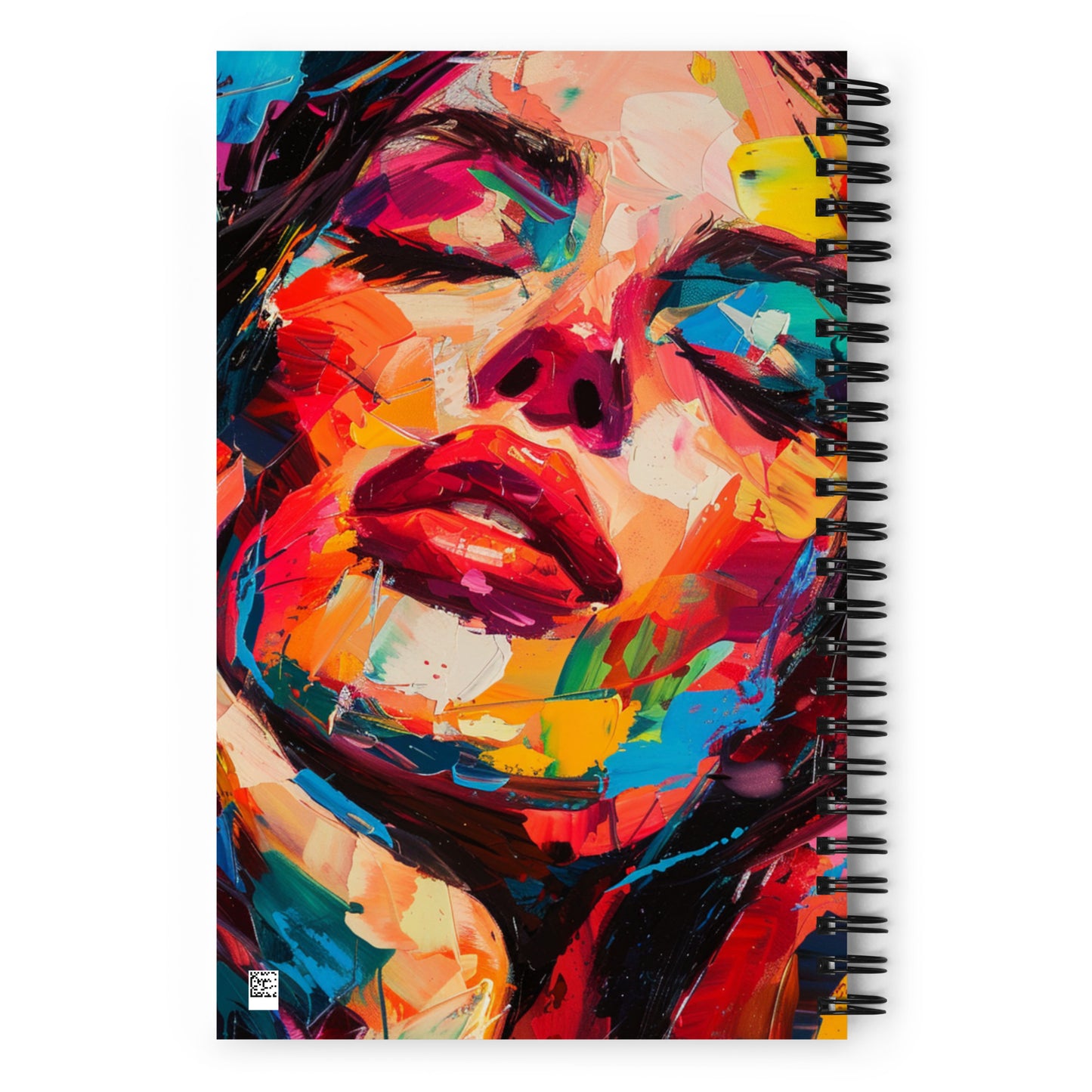 Spiral Notebook Abstract Portrait