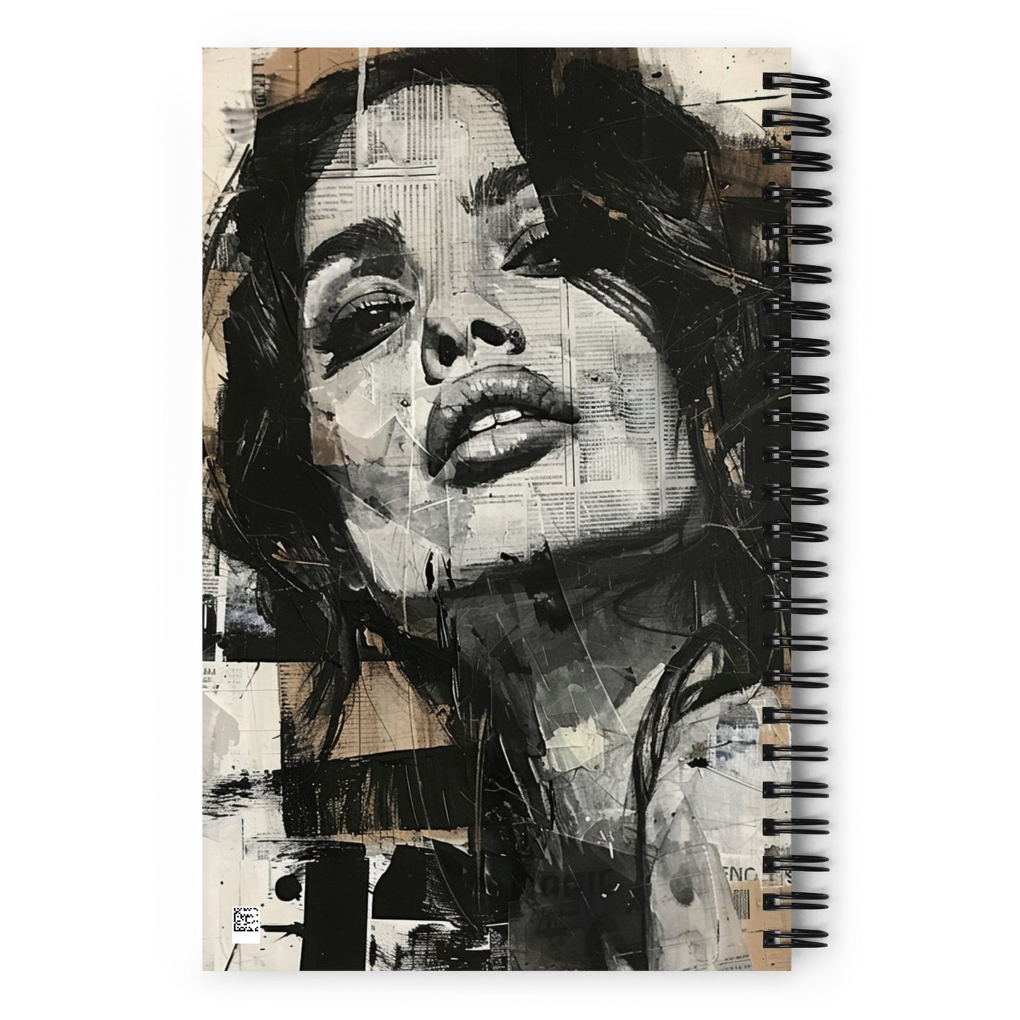 Spiral Notebook Abstract Portrait