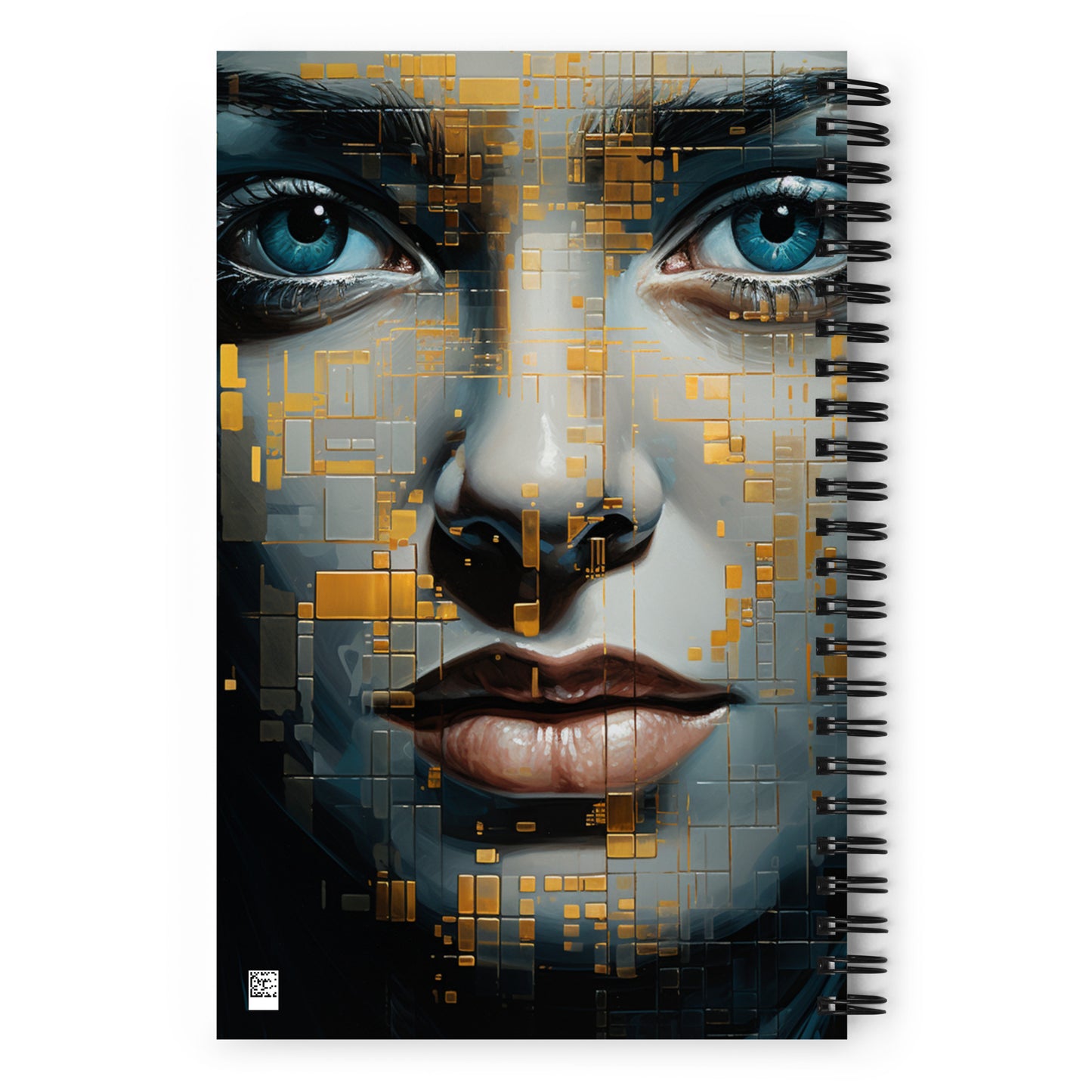 Spiral Notebook Abstract Portrait