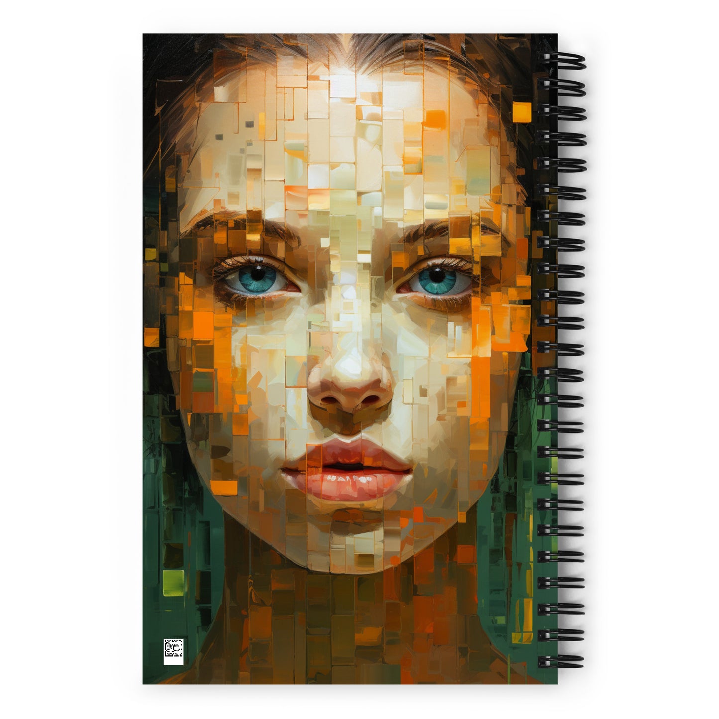 Spiral Notebook Abstract Portrait