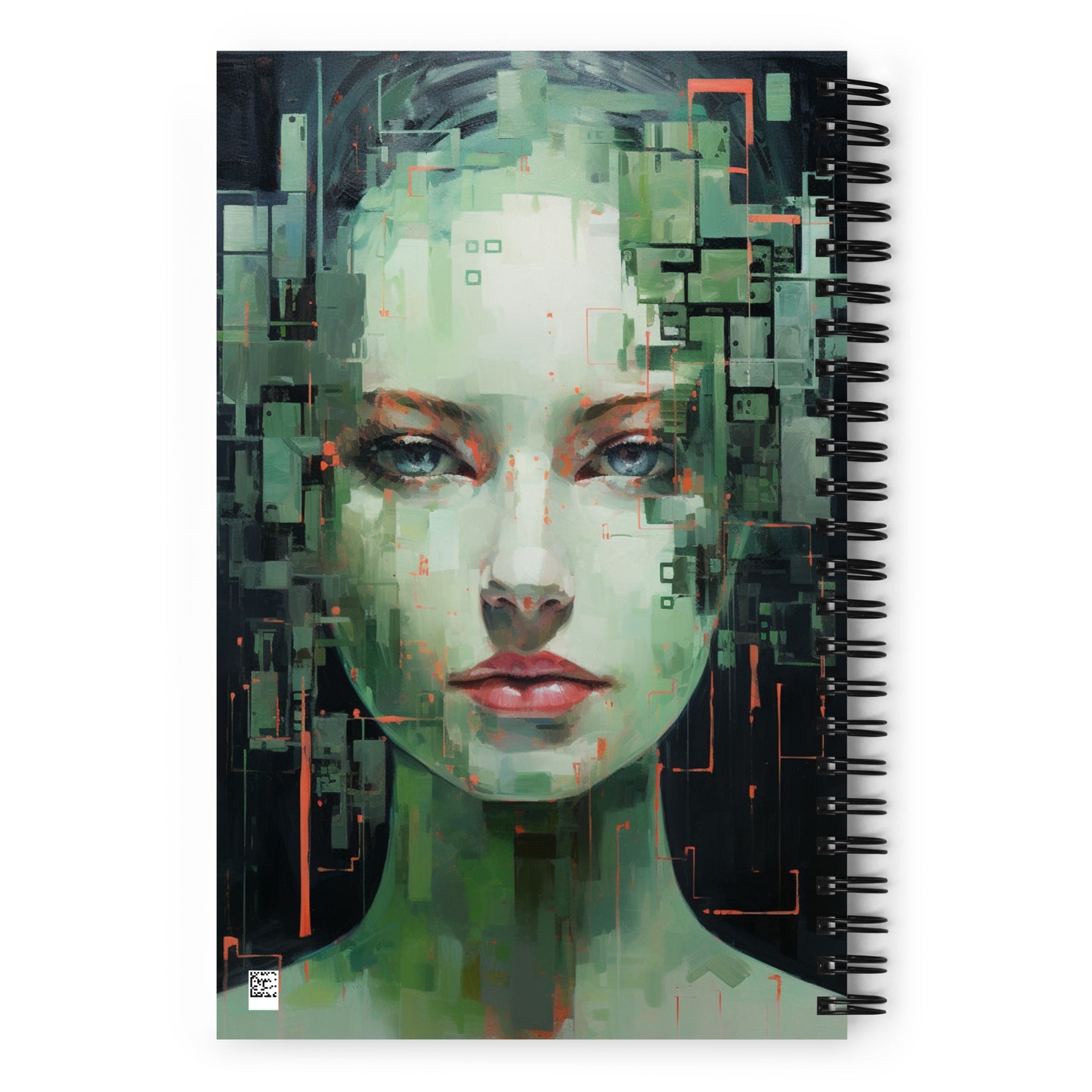 Spiral Notebook Abstract Portrait