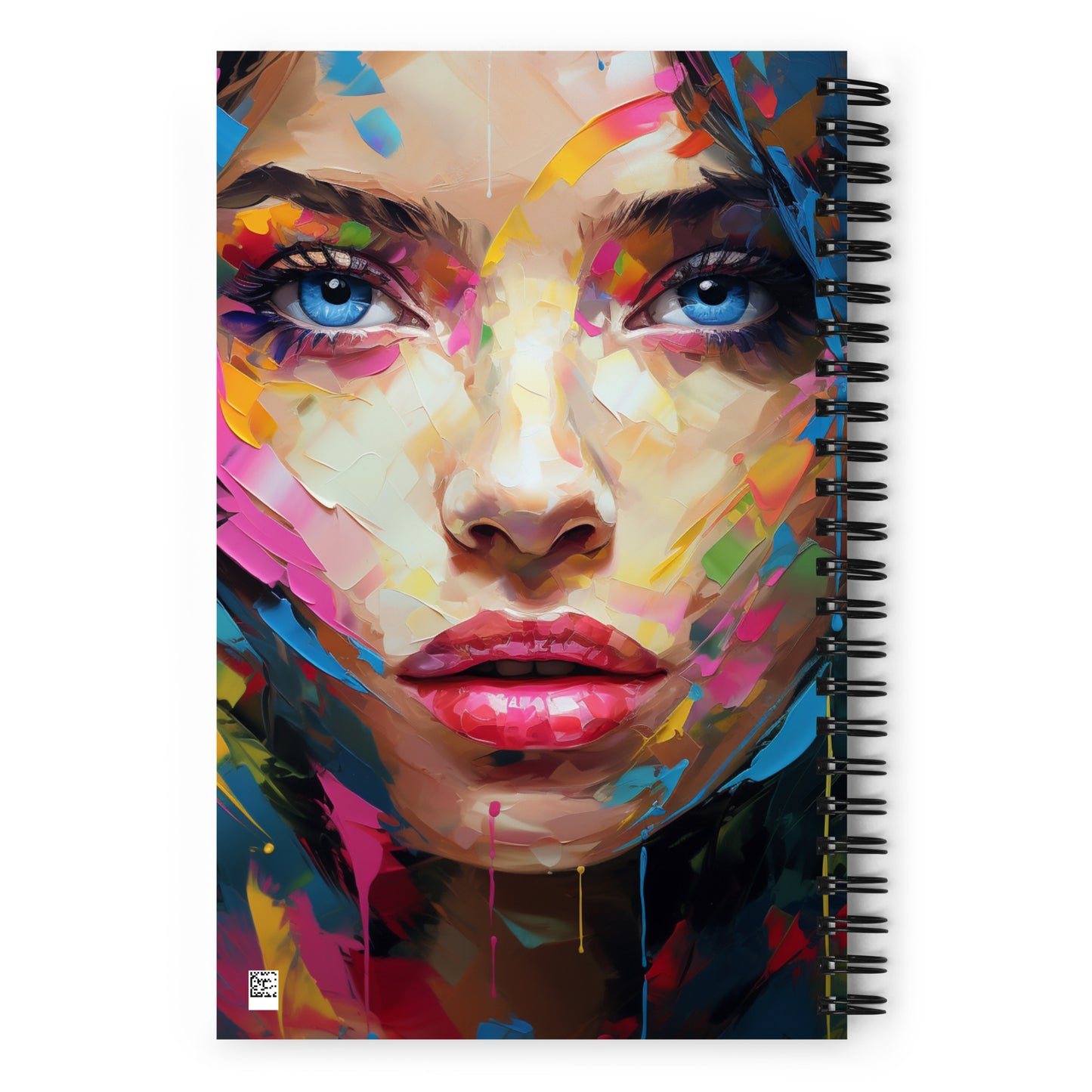 Spiral Notebook Abstract Portrait