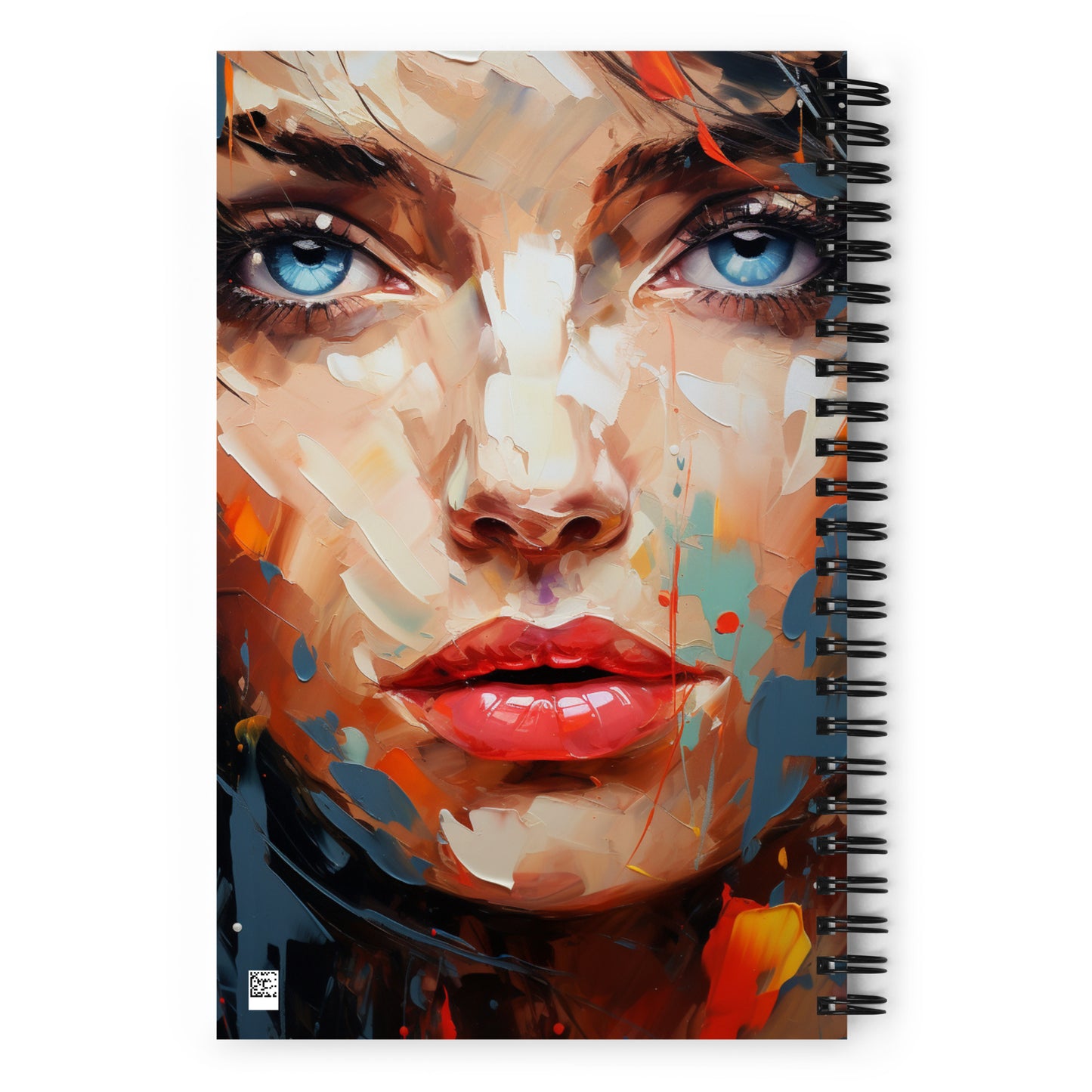 Spiral Notebook Abstract Portrait