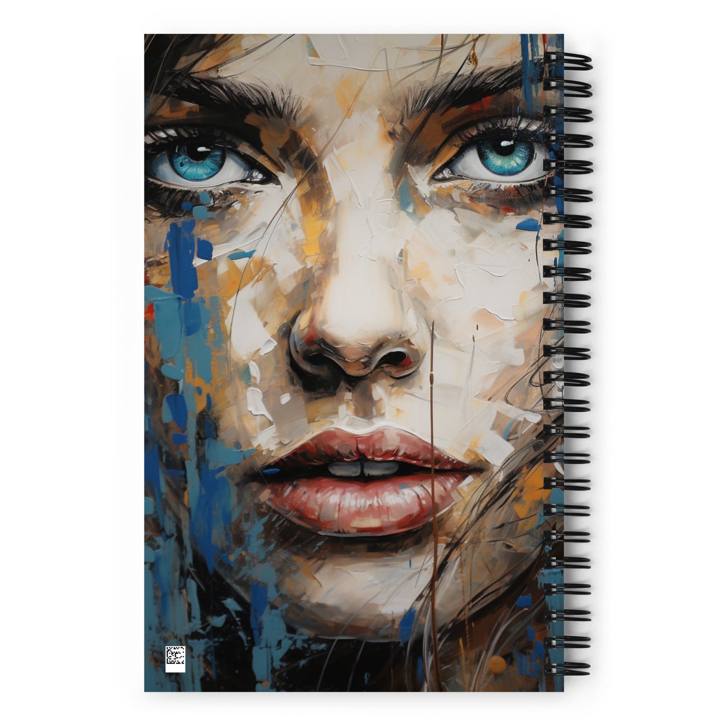 Spiral Notebook Abstract Portrait