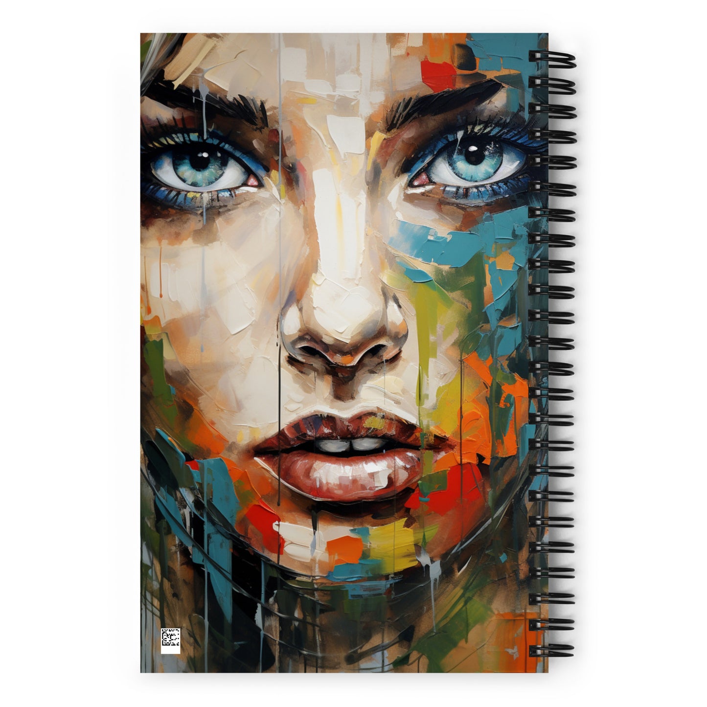 Spiral Notebook Abstract Portrait