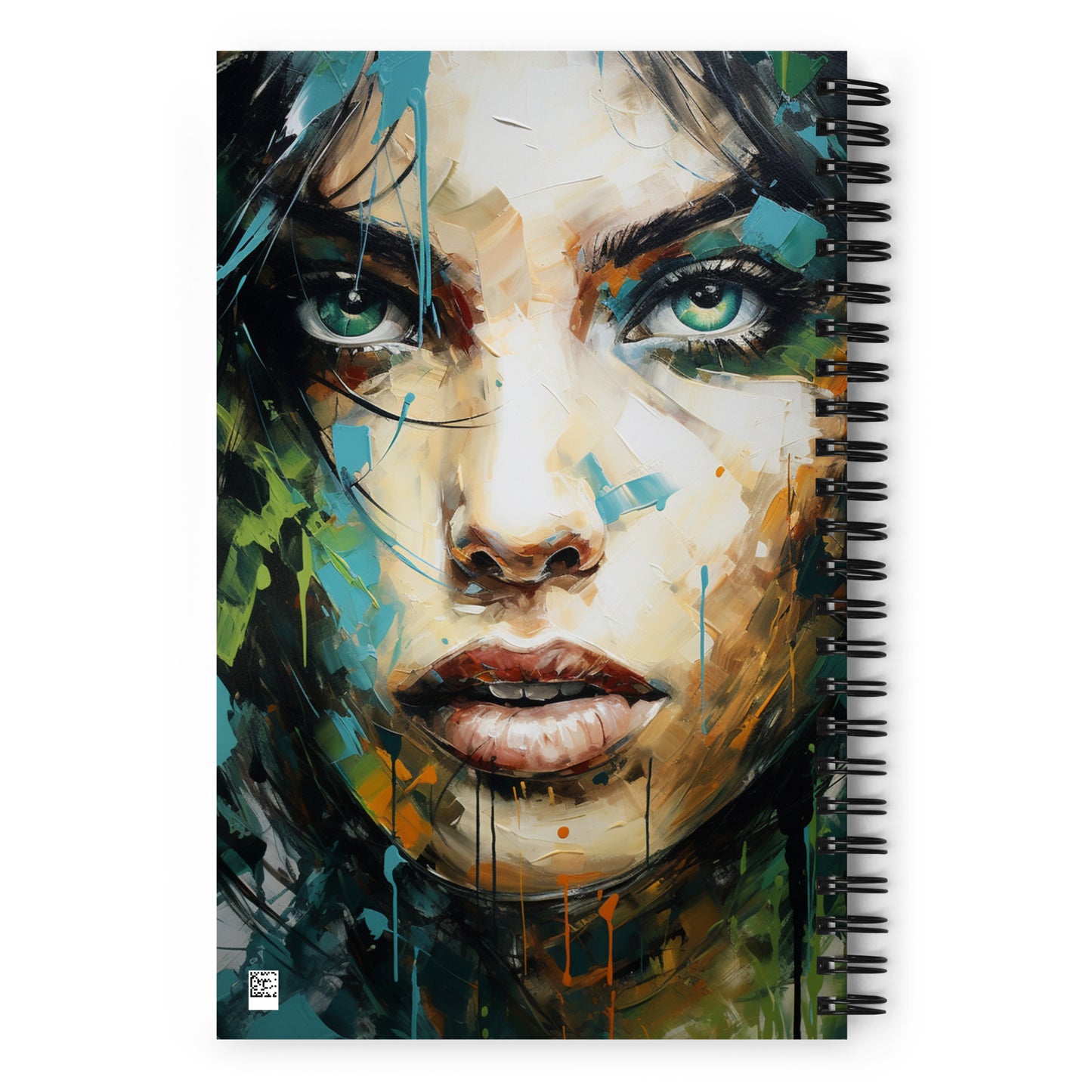 Spiral Notebook Abstract Portrait