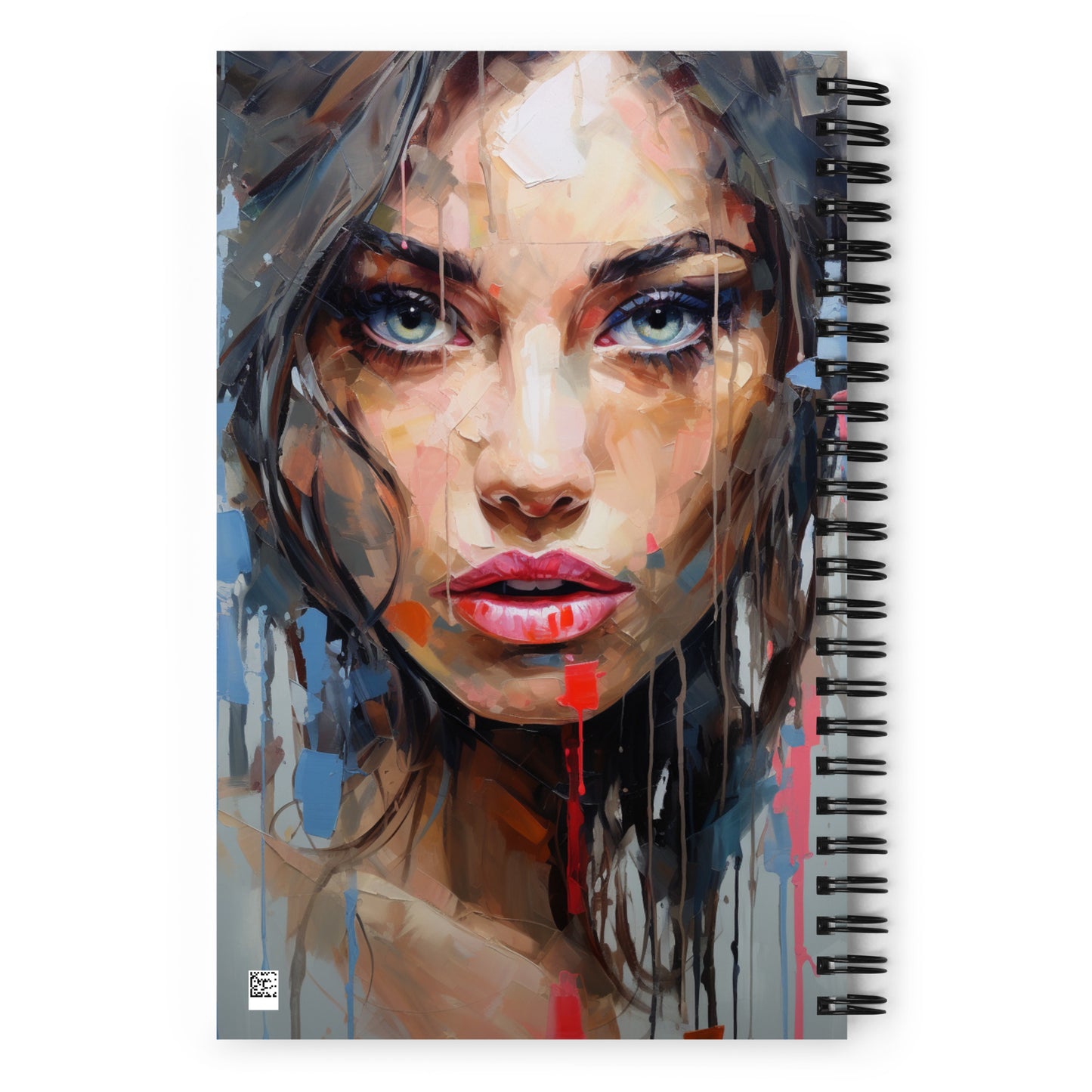 Spiral Notebook Abstract Portrait