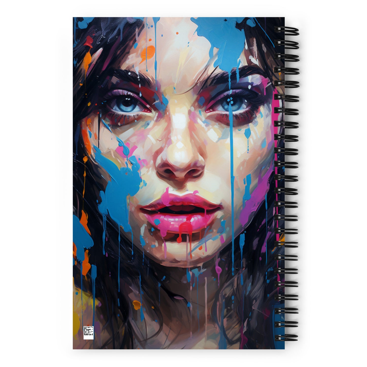 Spiral Notebook Abstract Portrait