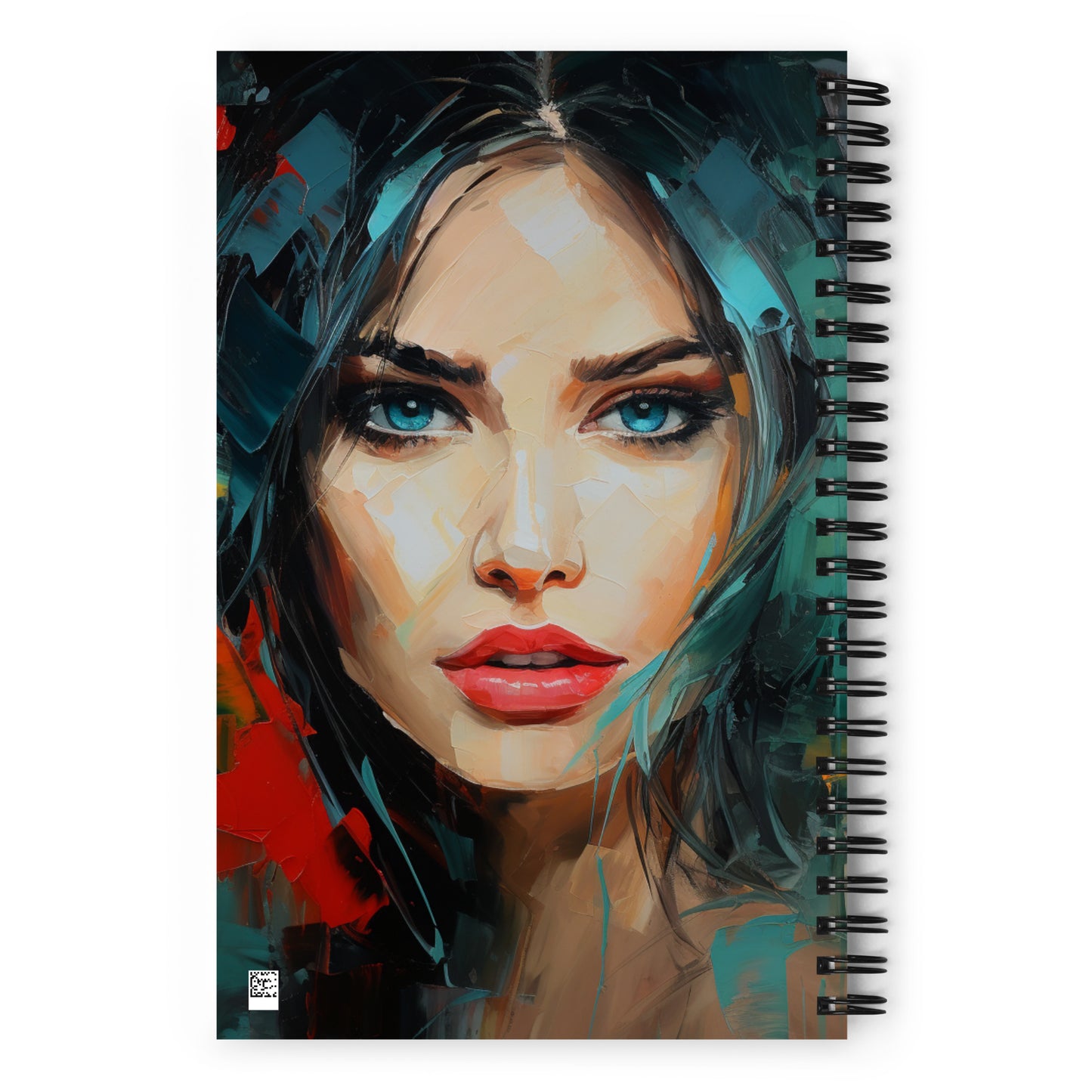 Spiral Notebook Abstract Portrait