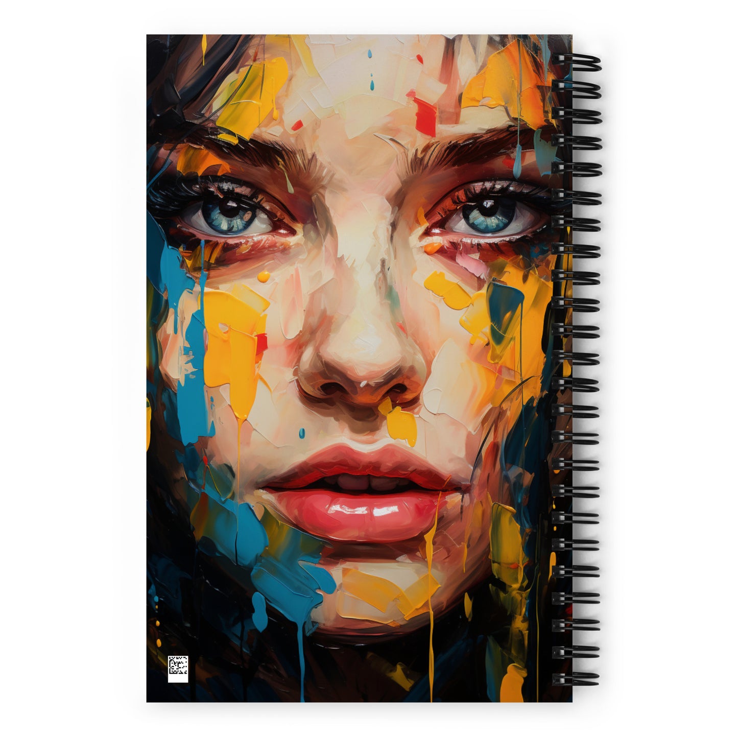 Spiral Notebook Abstract Portrait