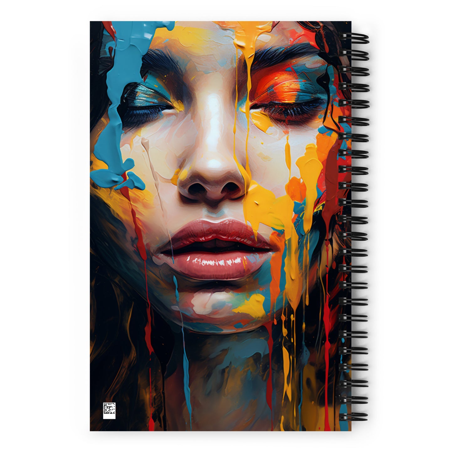 Spiral Notebook Abstract Portrait