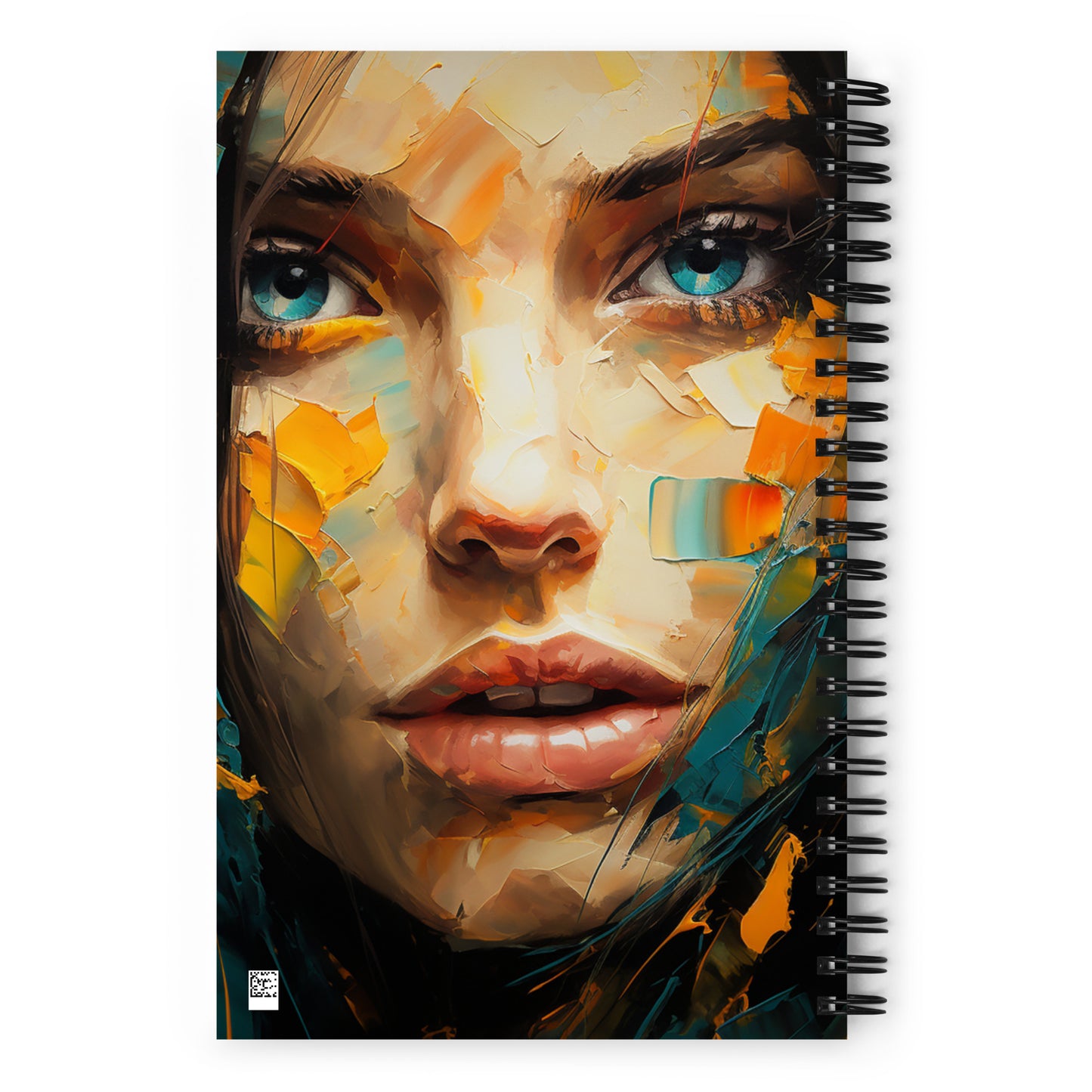 Spiral Notebook Abstract Portrait