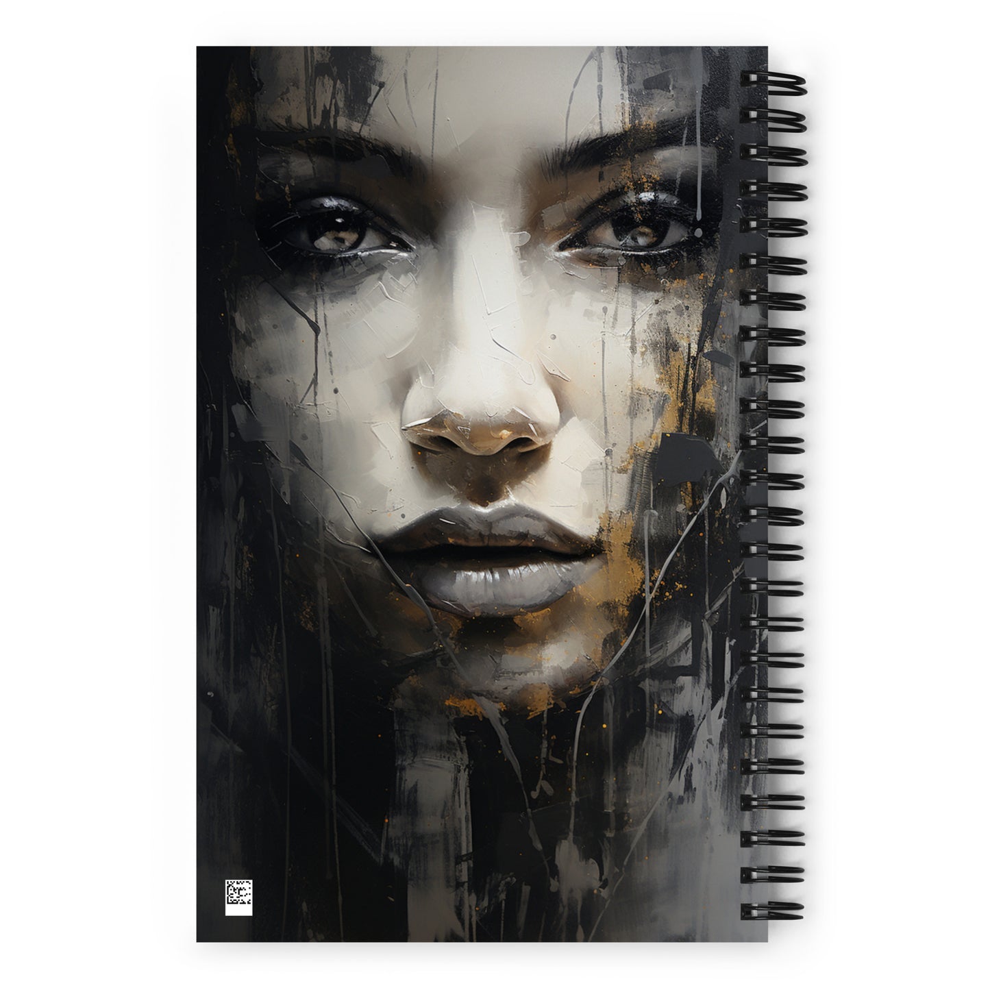 Spiral Notebook Abstract Portrait