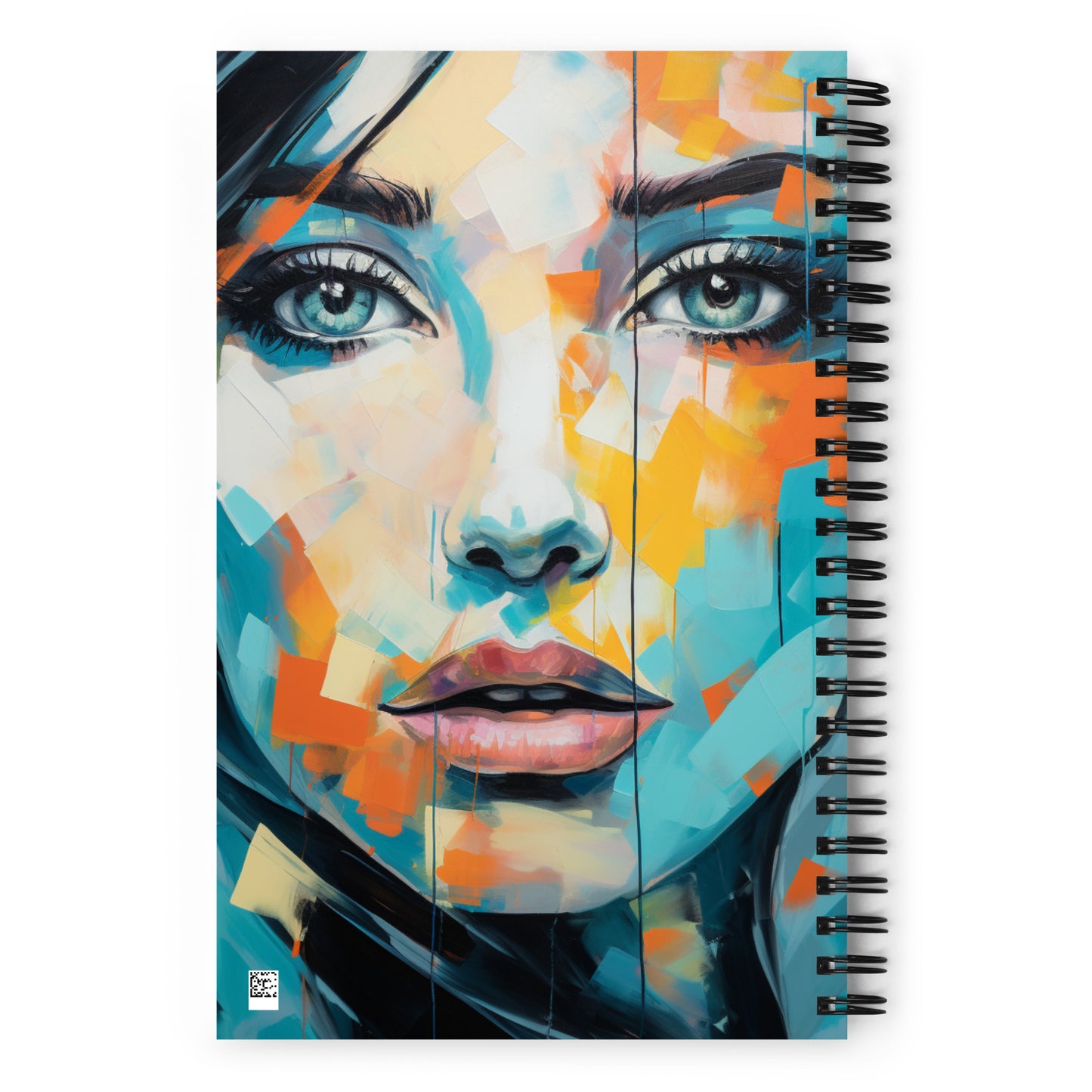 Spiral Notebook Abstract Portrait